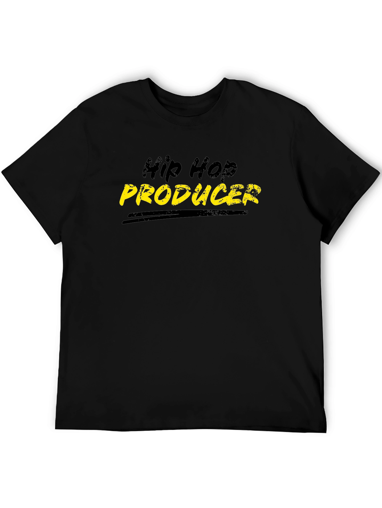Hip Hop Producer Black Graphic Tee