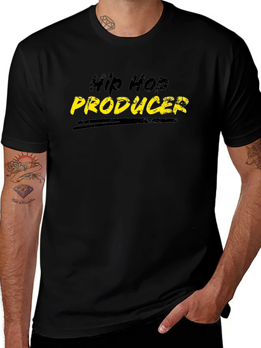 Hip Hop Producer Black Graphic Tee