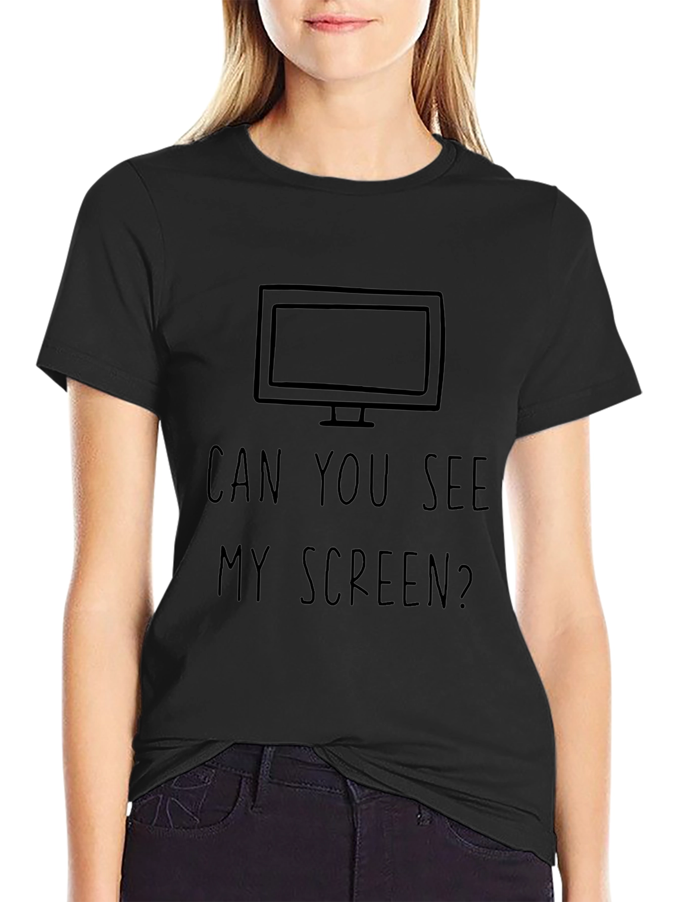 Can You See My Screen Funny Graphic Tee