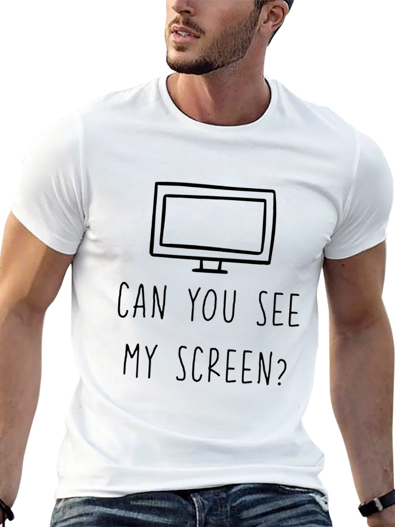 Can You See My Screen Funny Graphic Tee