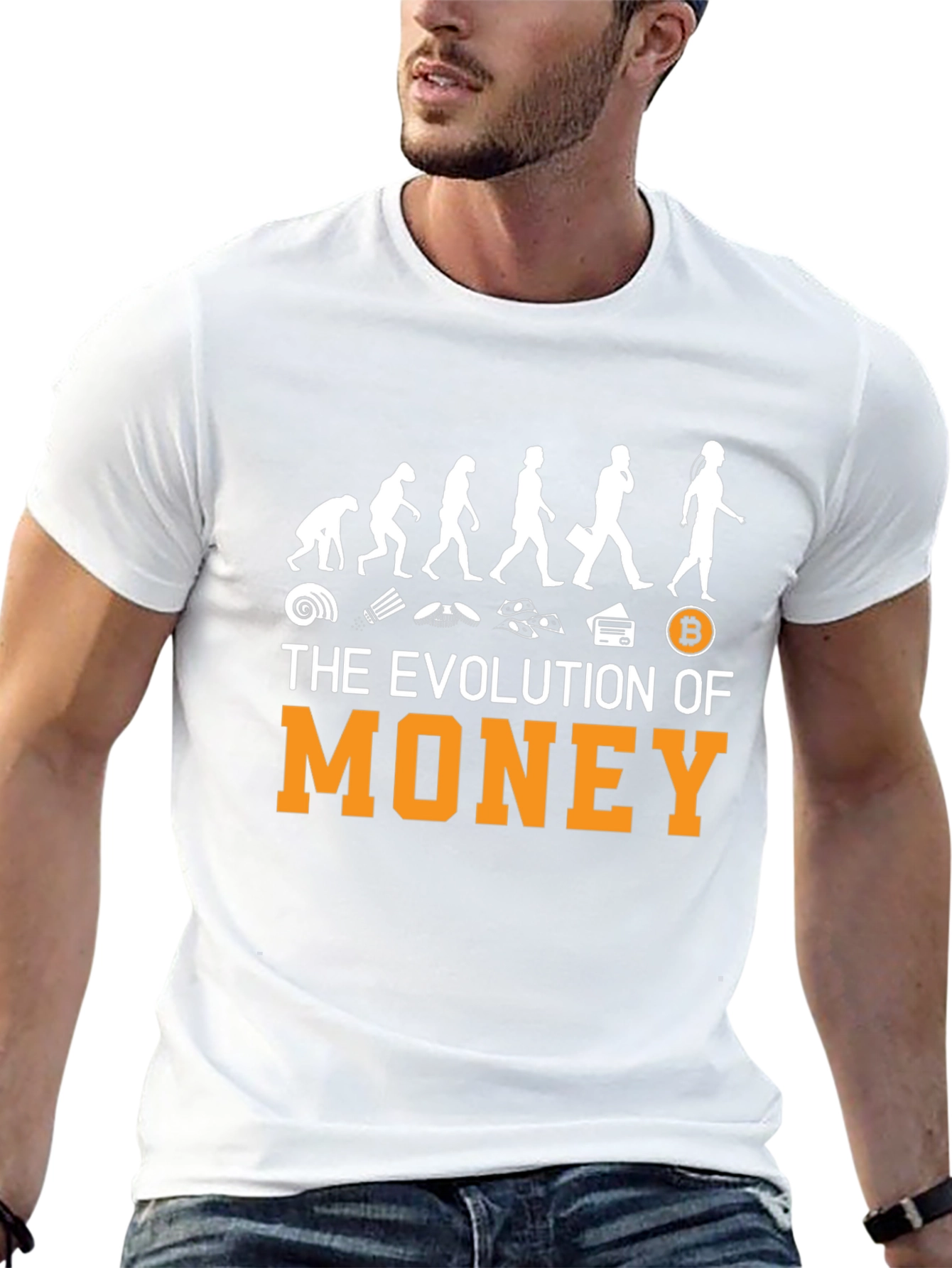 Evolution of Money Bitcoin T-Shirt