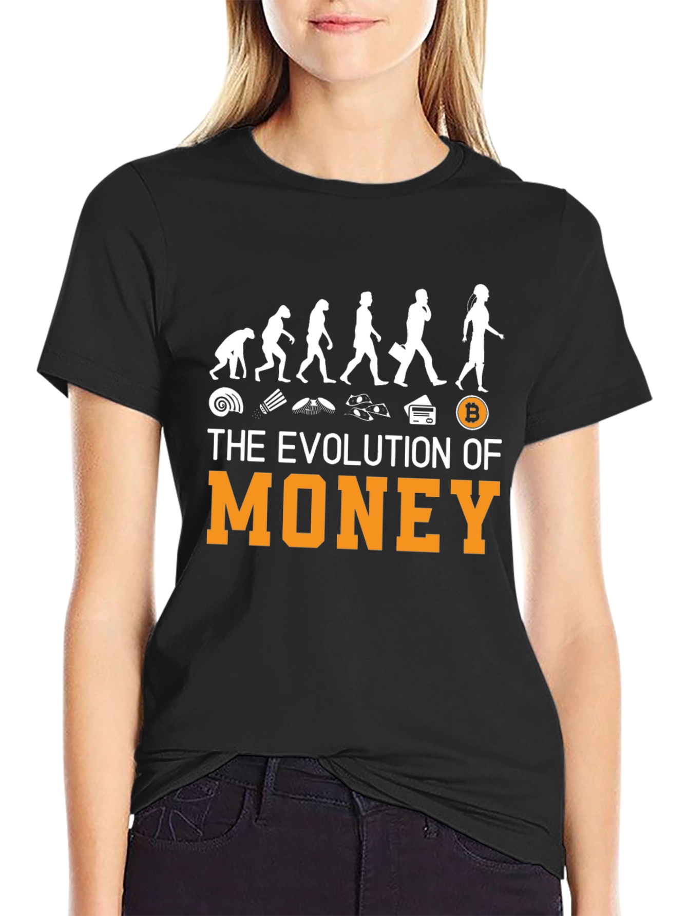 Evolution of Money Bitcoin T-Shirt