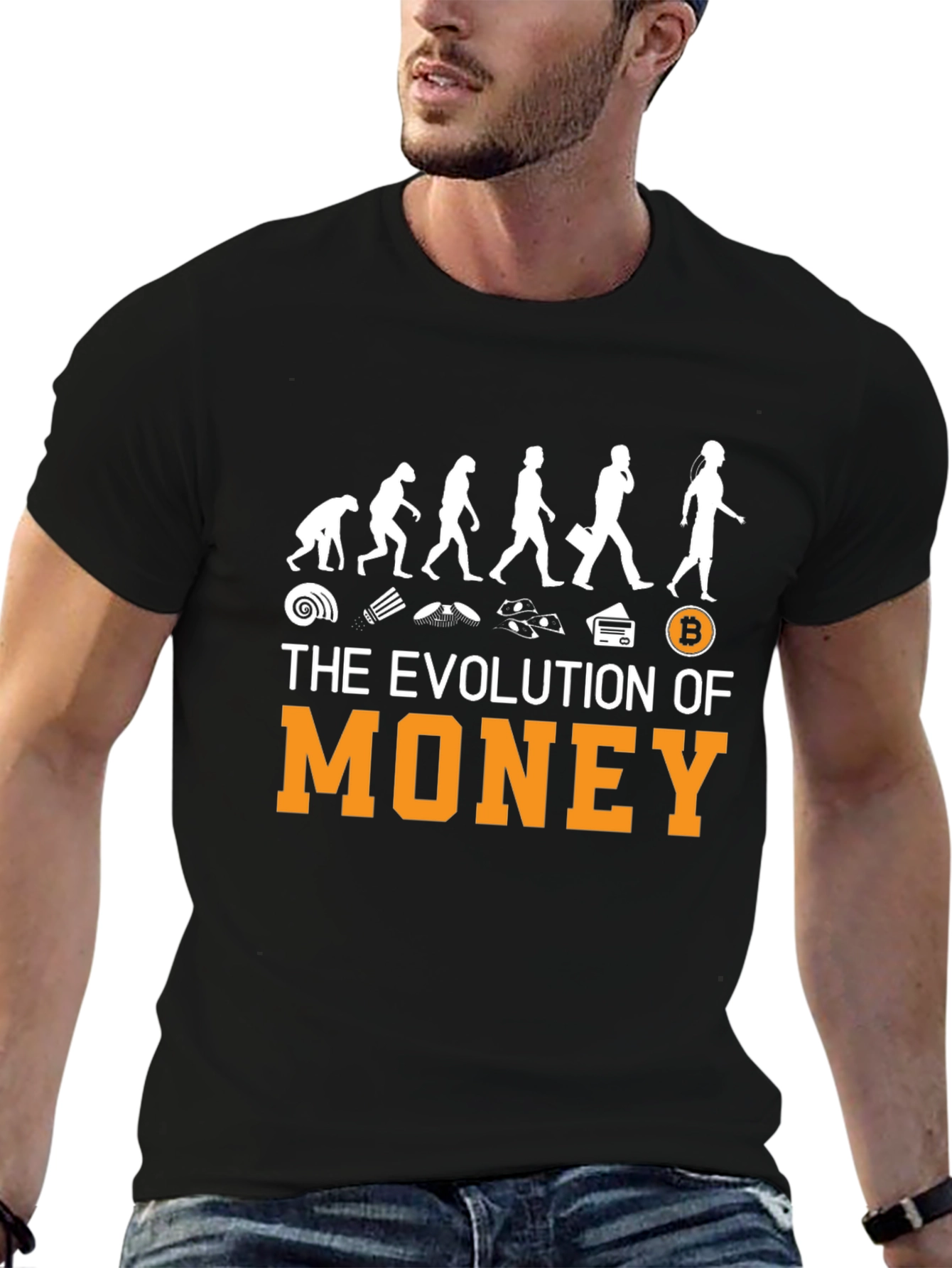 Evolution of Money Bitcoin T-Shirt