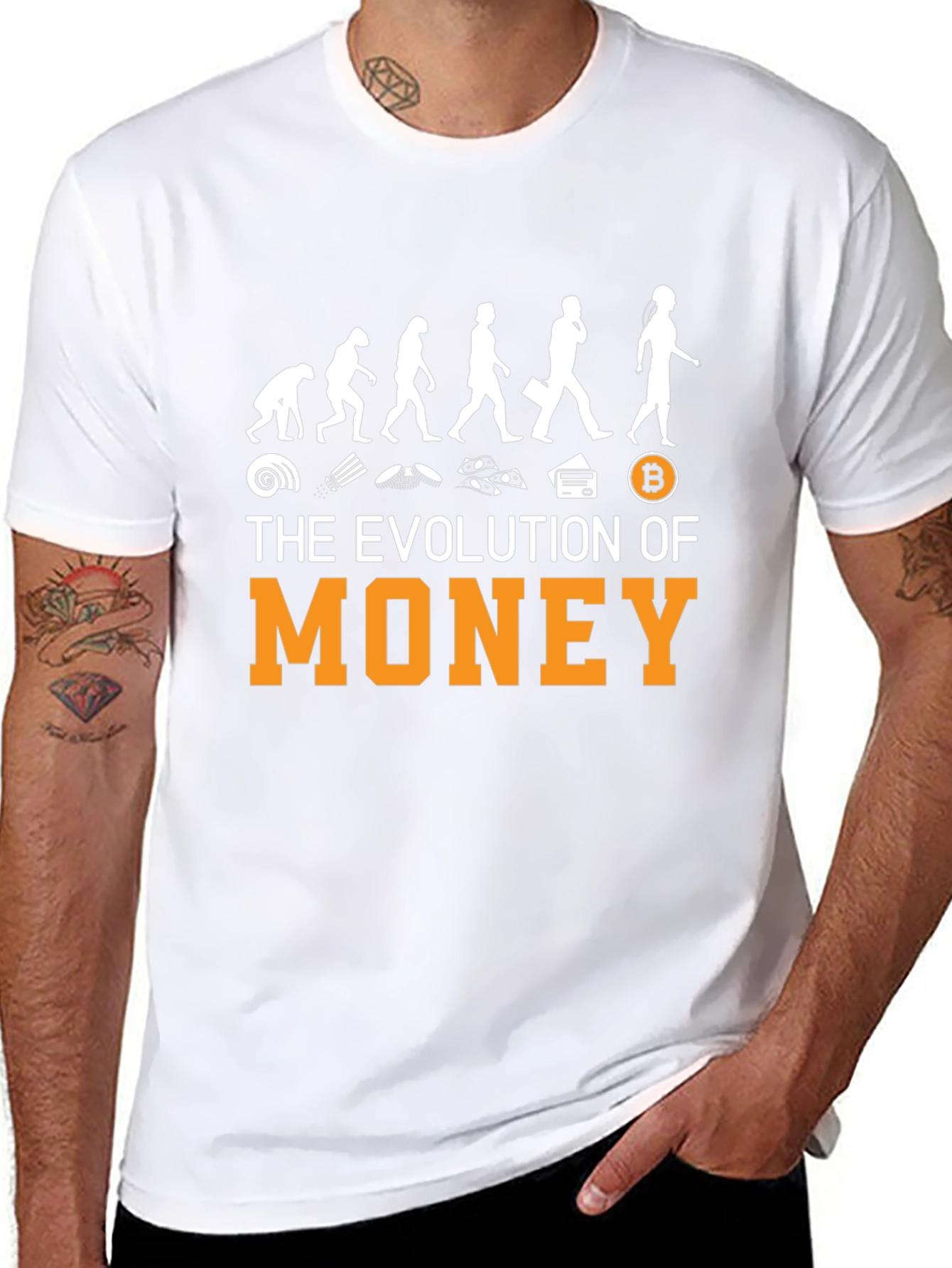 Evolution of Money Bitcoin T-Shirt