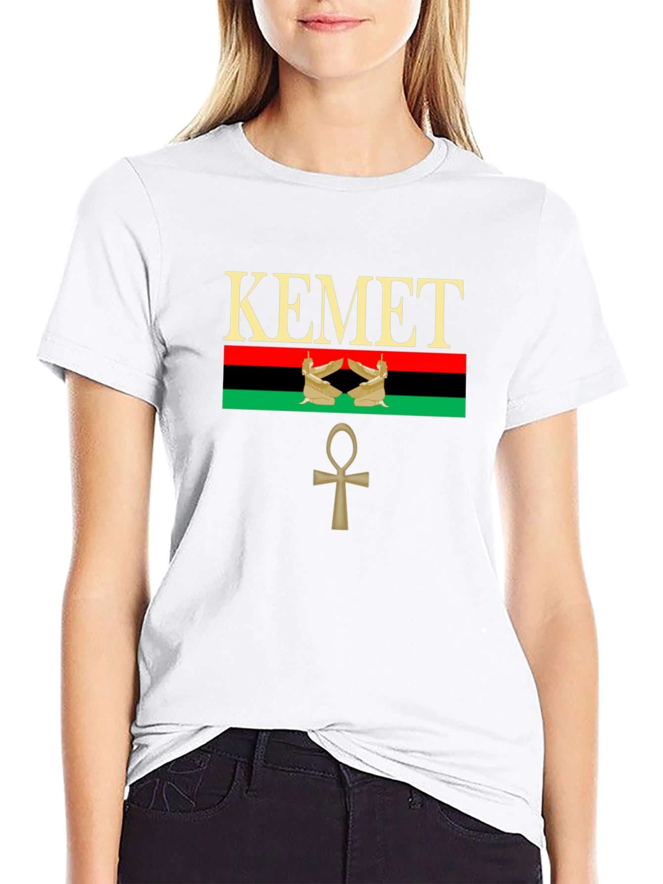 Kemetic T-Shirt - Egyptian Ankh Symbol