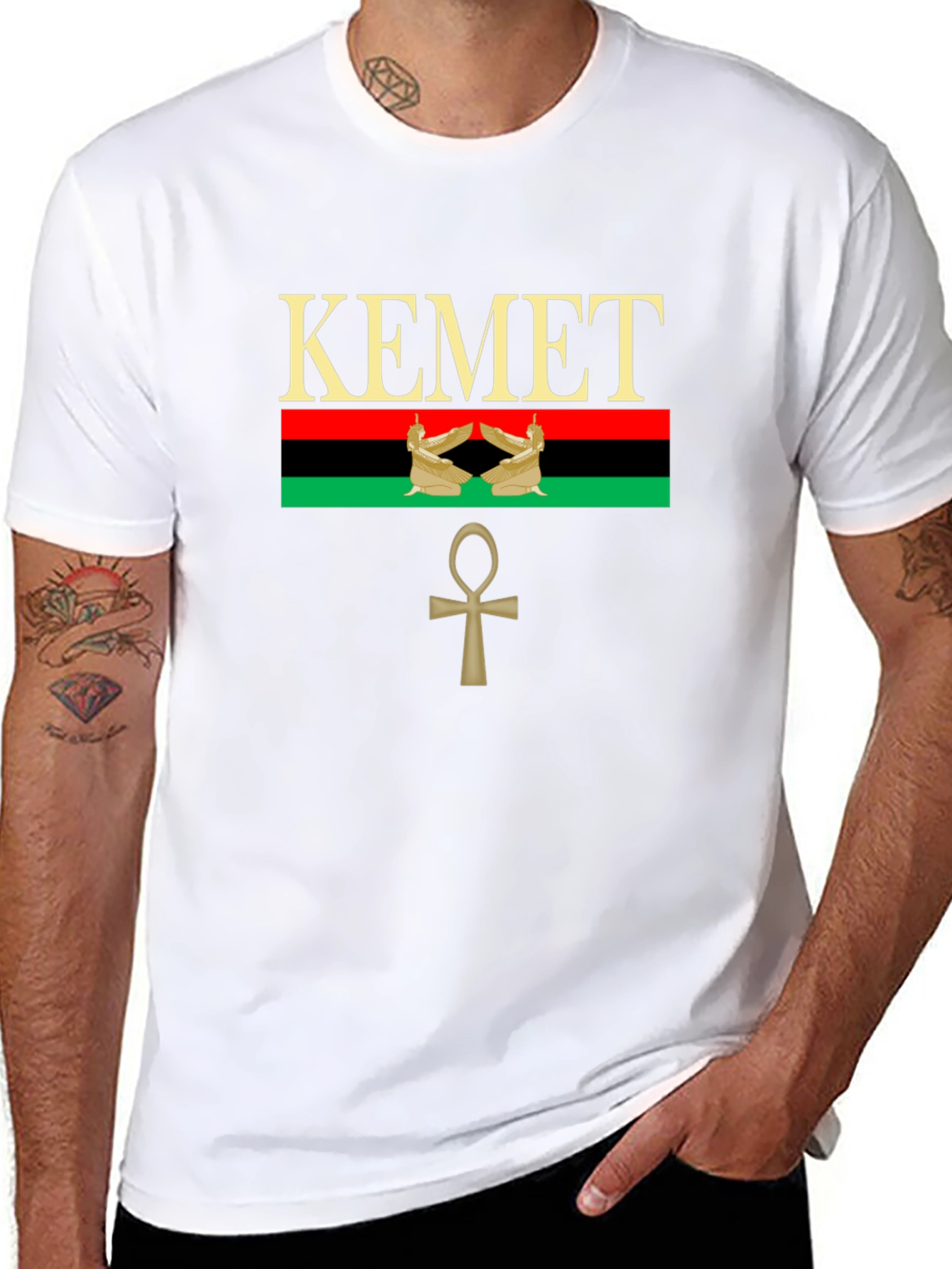 Kemetic T-Shirt - Egyptian Ankh Symbol