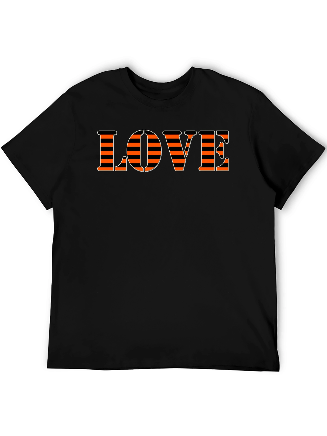 Love Striped Graphic T-Shirt