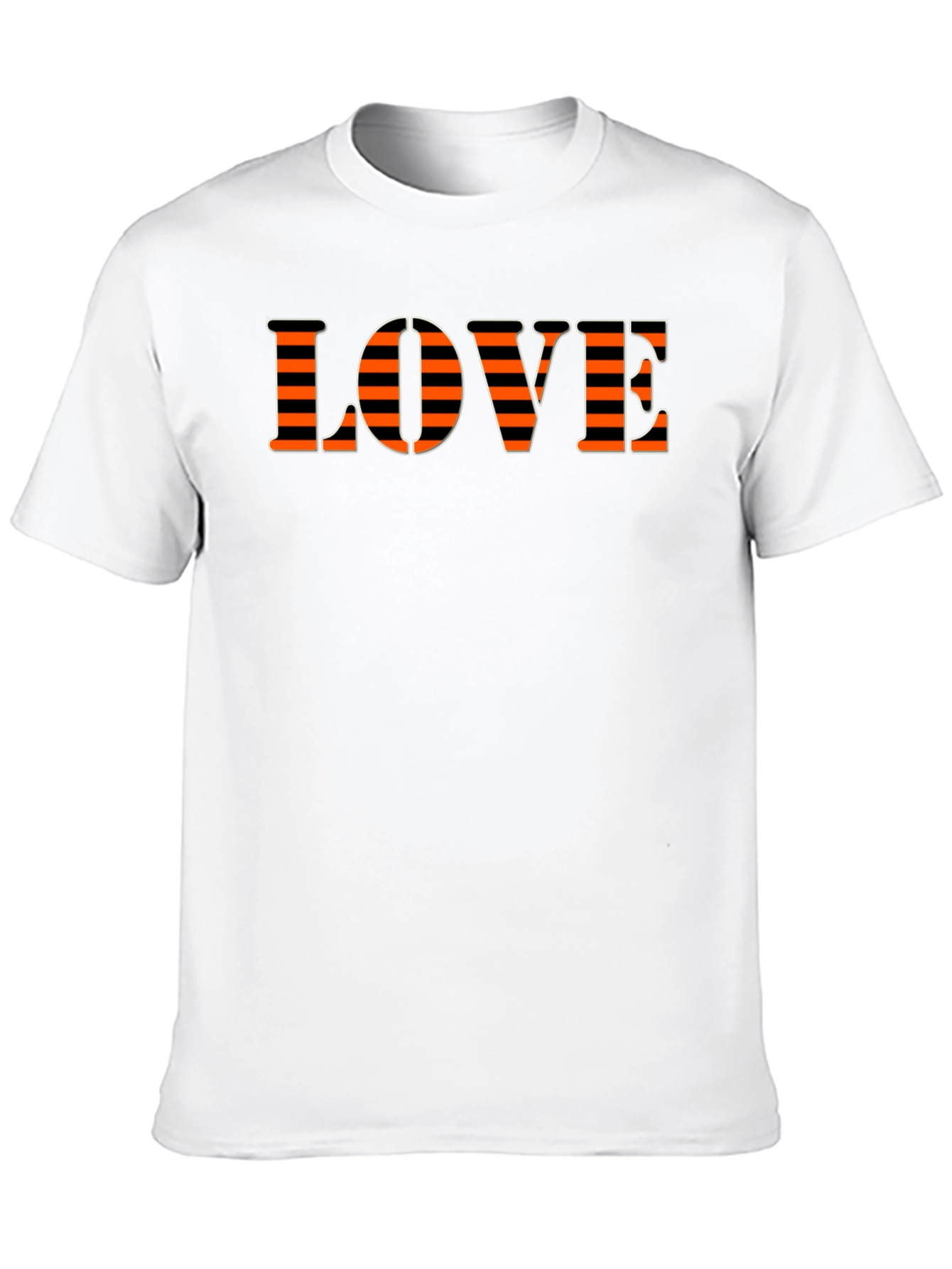 Love Striped Graphic T-Shirt