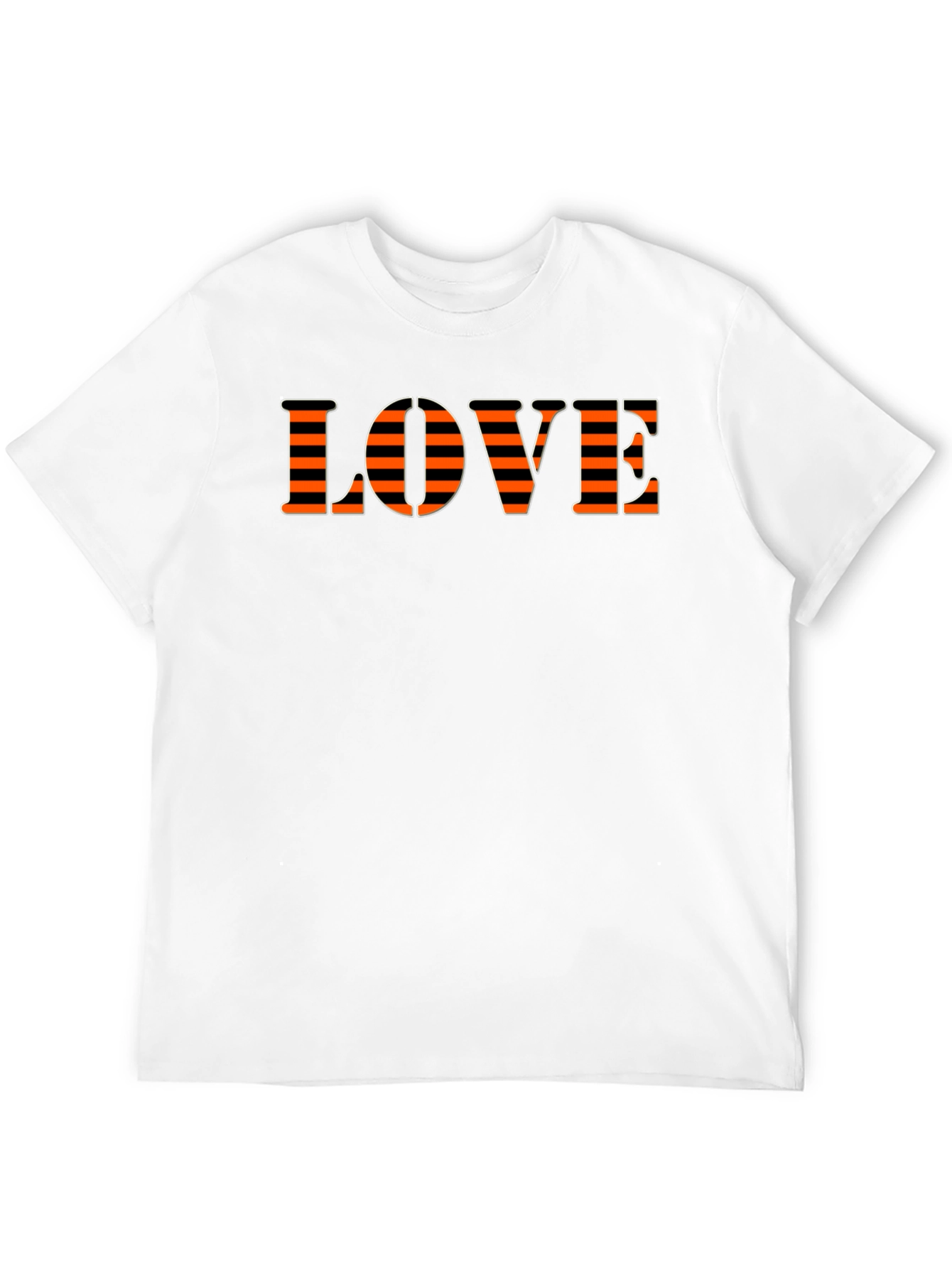 Love Striped Graphic T-Shirt