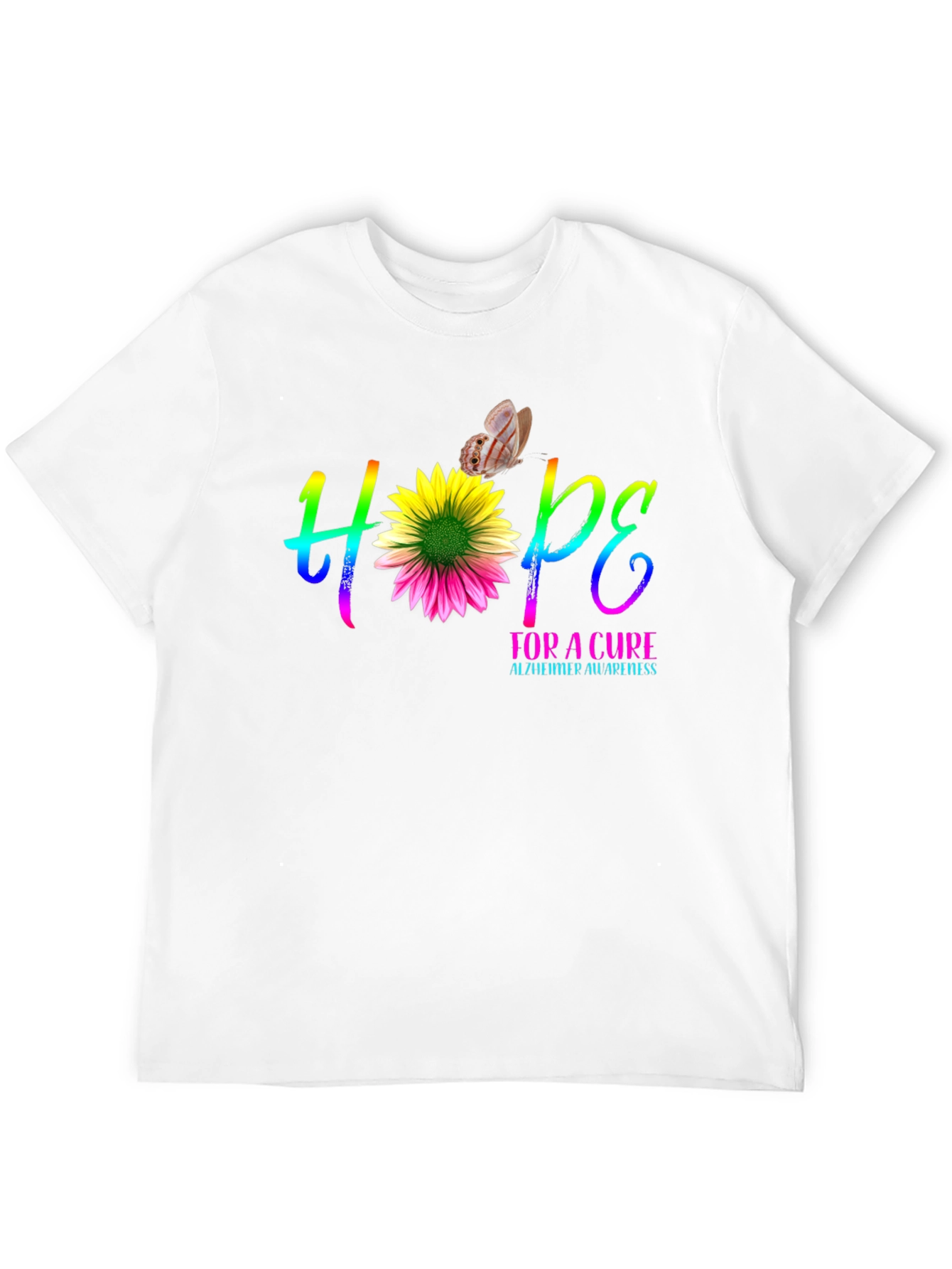 Hope for a Cure Alzheimers Awareness T-Shirt