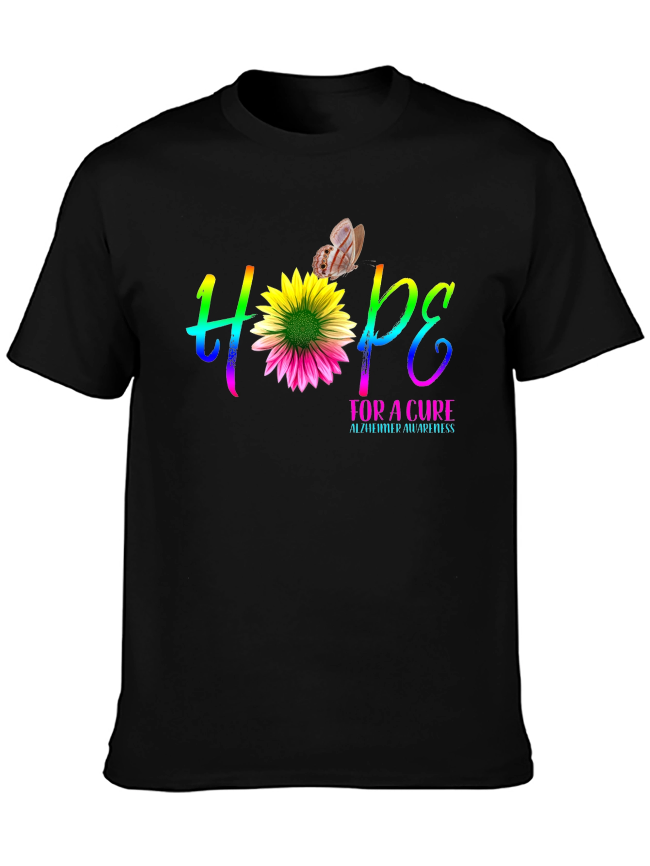 Hope for a Cure Alzheimers Awareness T-Shirt