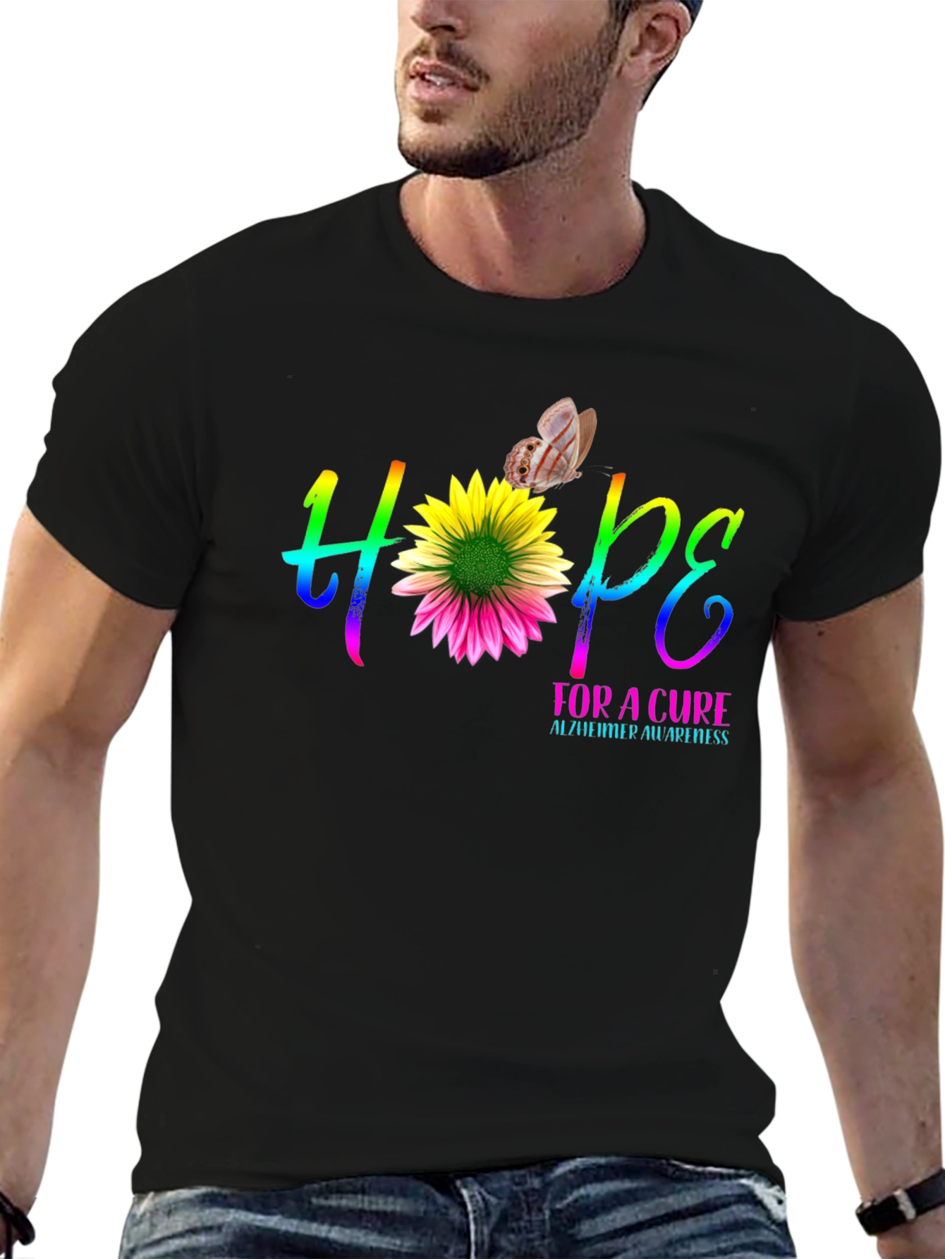 Hope for a Cure Alzheimers Awareness T-Shirt