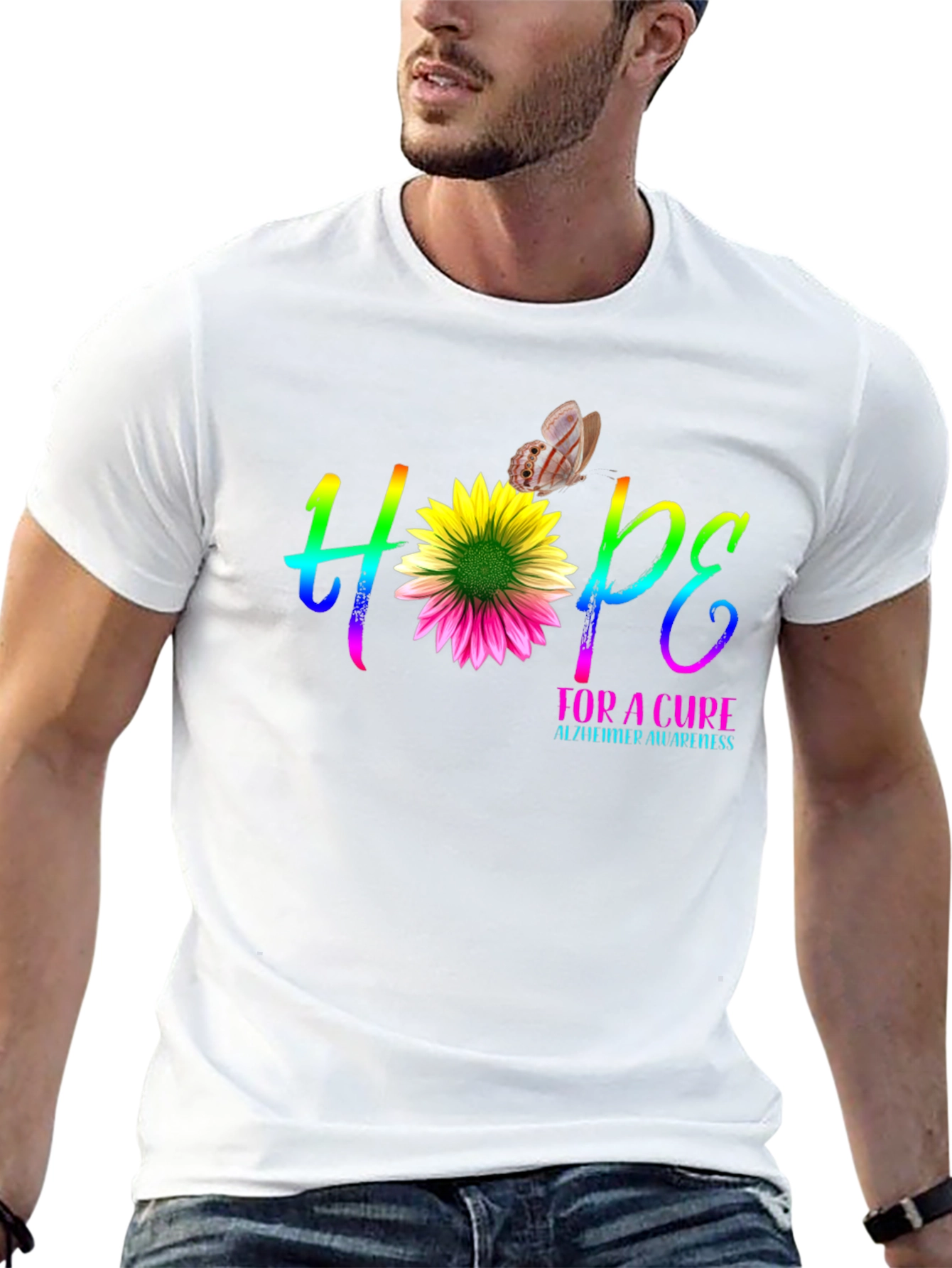 Hope for a Cure Alzheimers Awareness T-Shirt