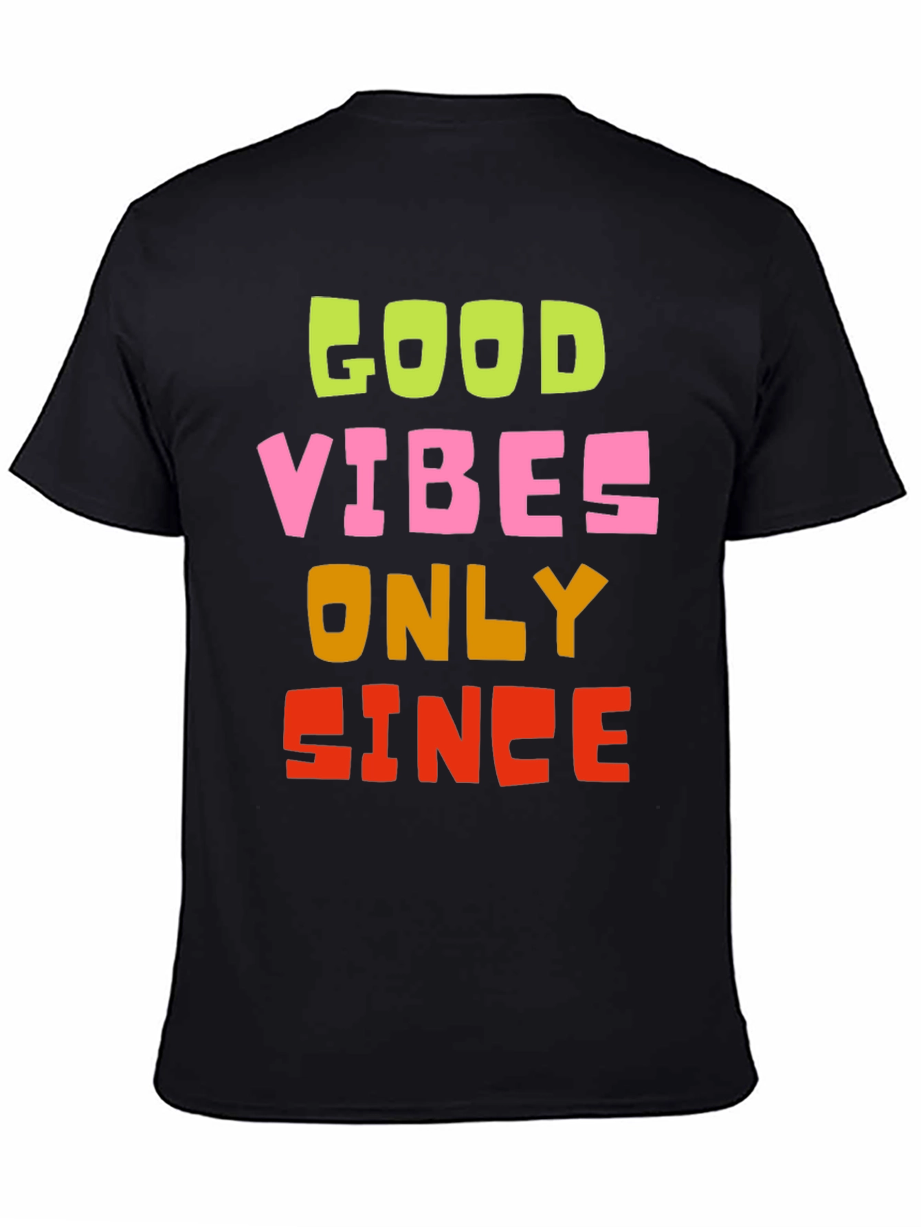 Good Vibes Only Graphic Tee - Black Cotton T-Shirt
