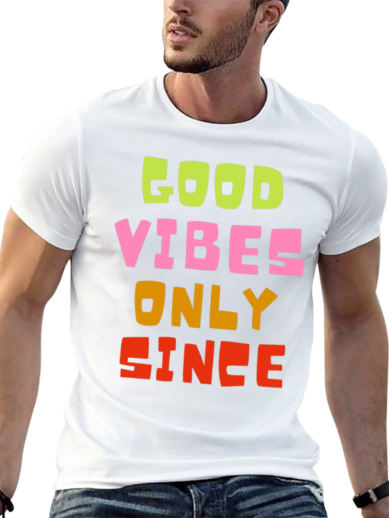 Good Vibes Only Graphic Tee - Black Cotton T-Shirt
