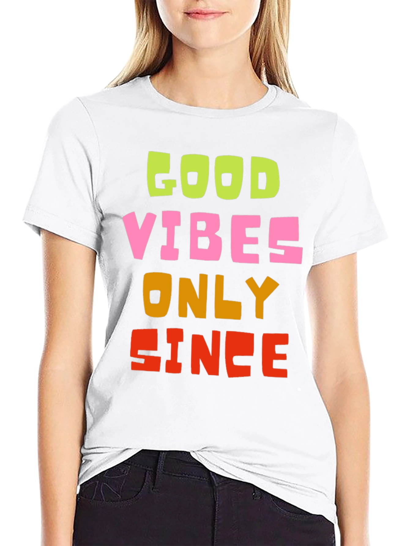 Good Vibes Only Graphic Tee - Black Cotton T-Shirt
