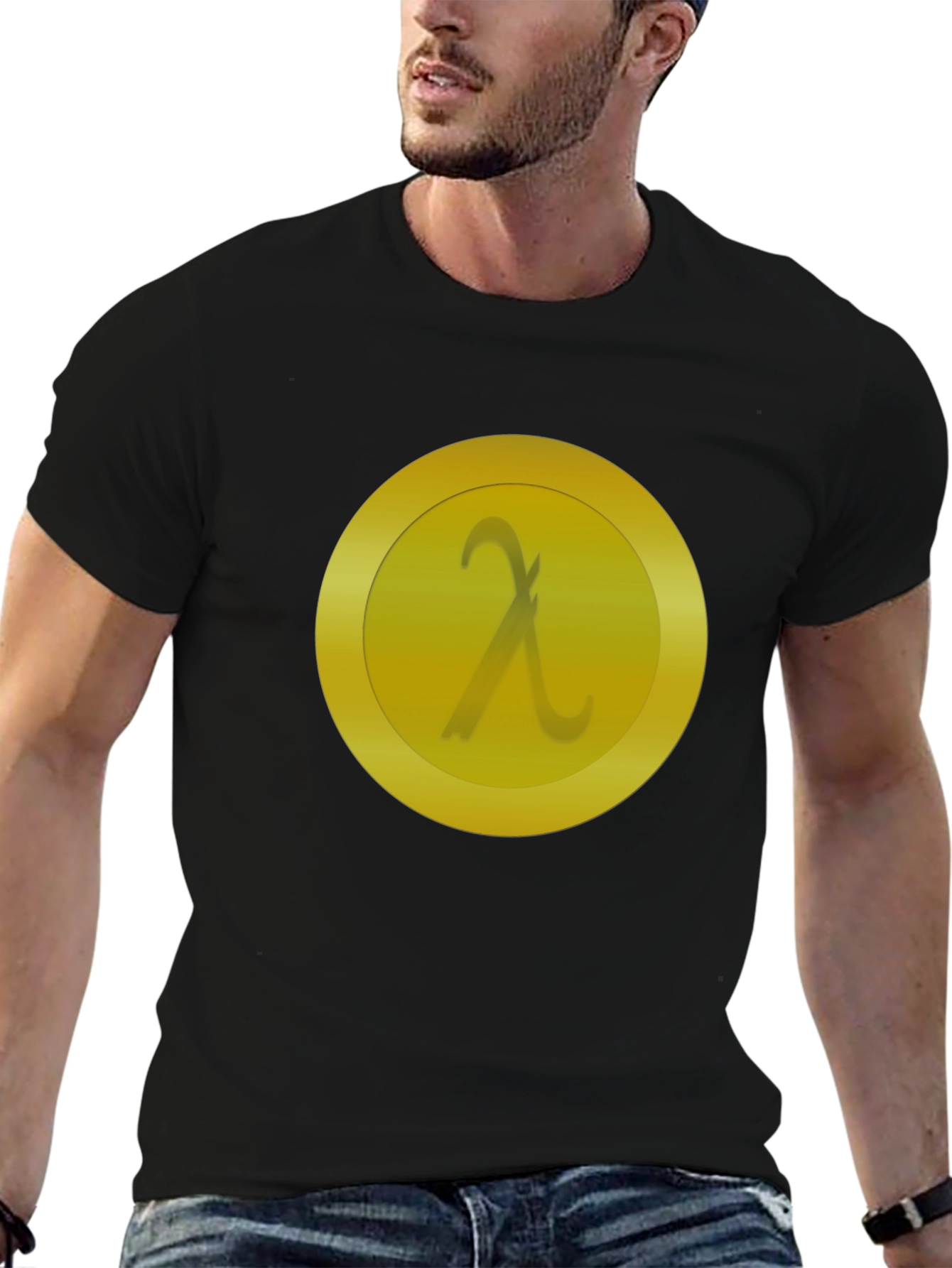 Lambda Coin Graphic Tee - Black