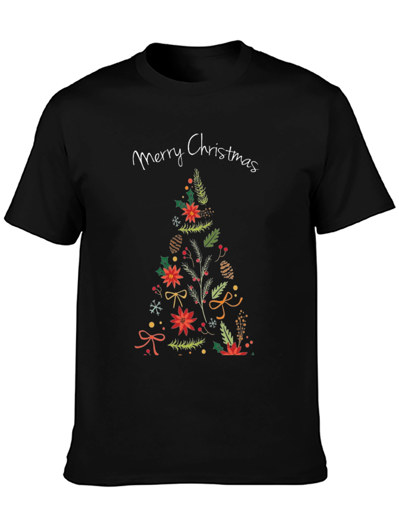 Festive Merry Christmas Tree T-Shirt