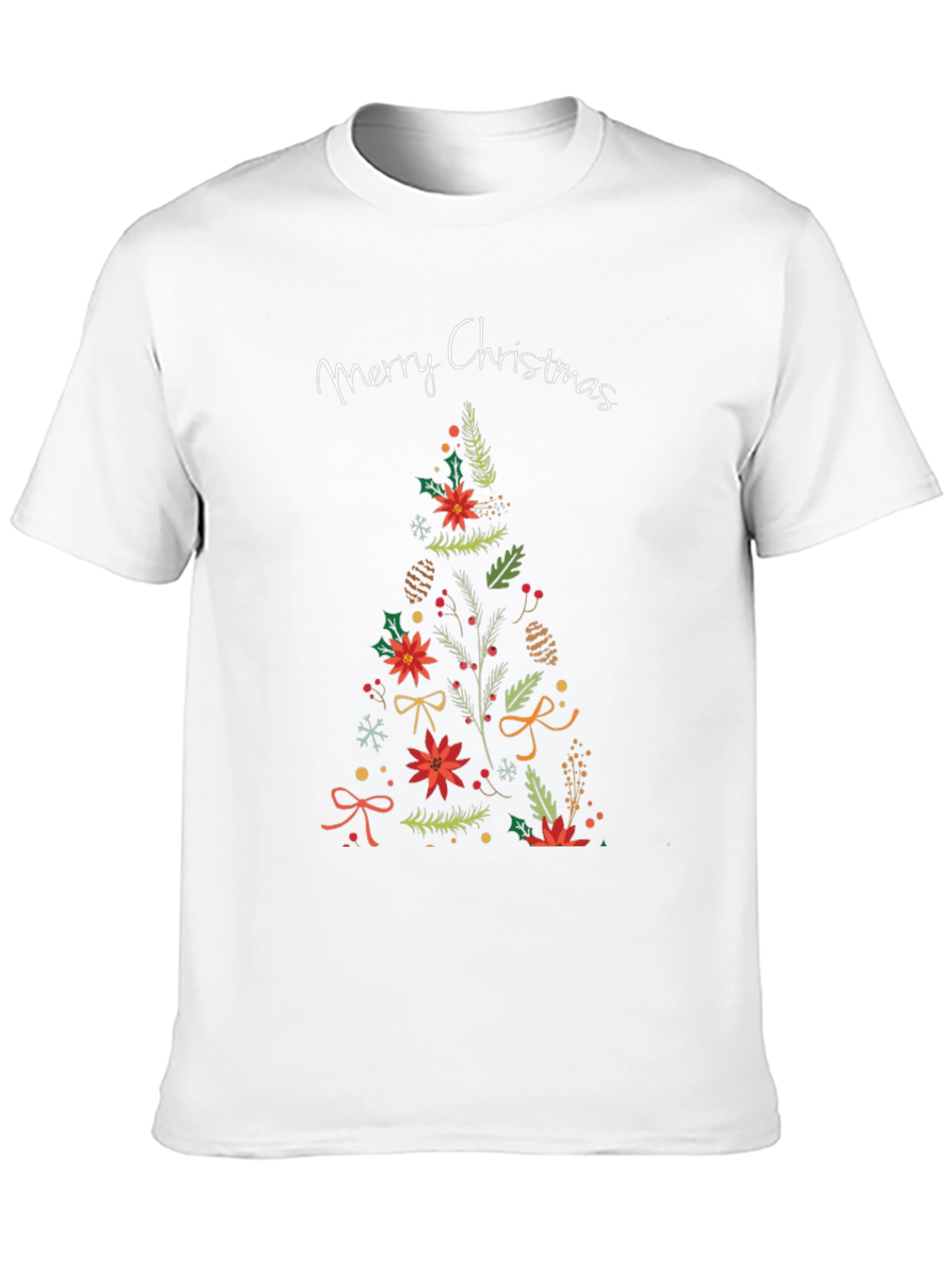 Festive Merry Christmas Tree T-Shirt