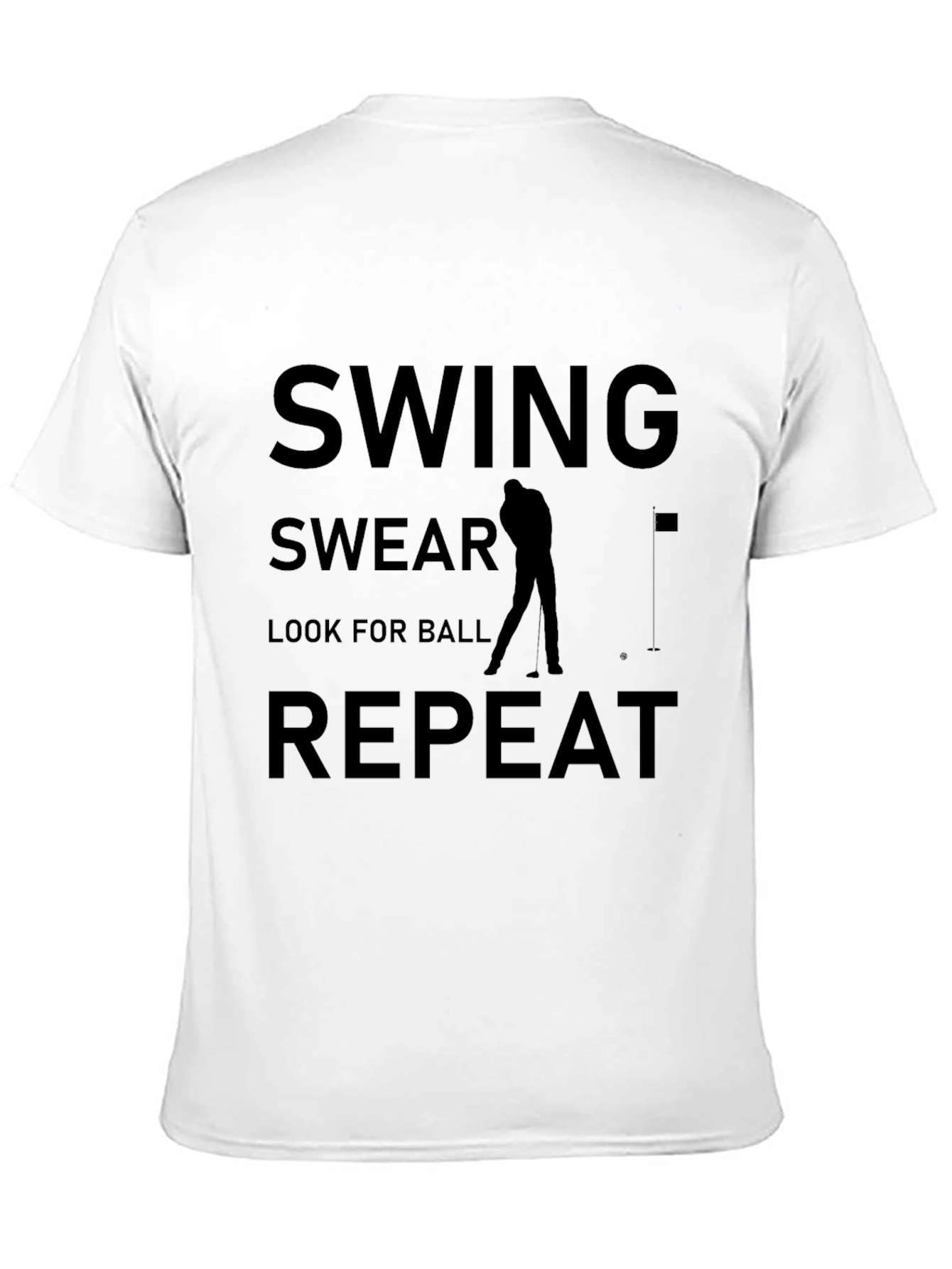 Swing Swear Look For Ball Repeat Mens T-shirt