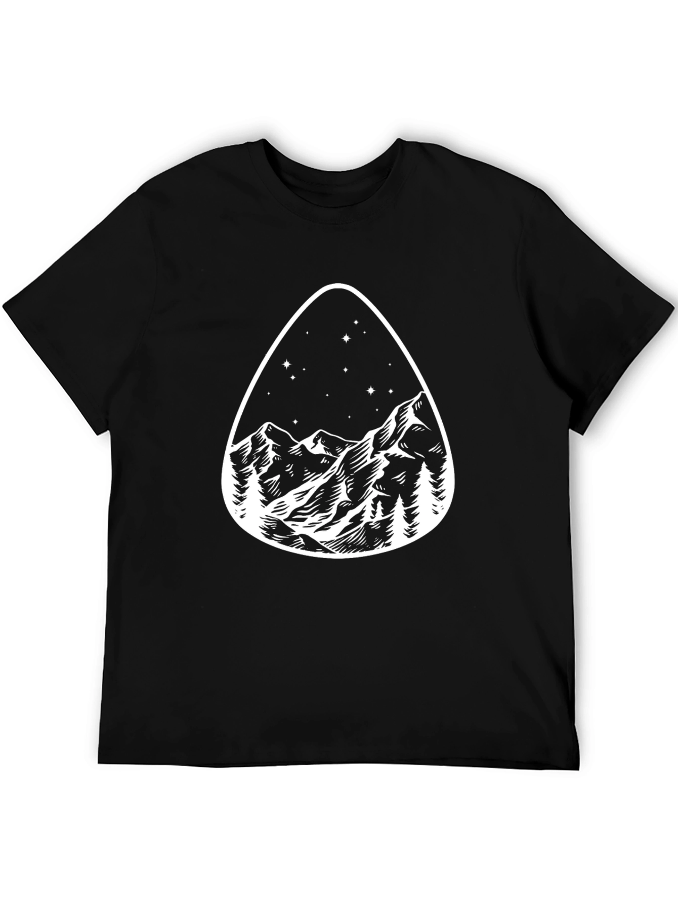 Mountainscape Graphic Tee - Black