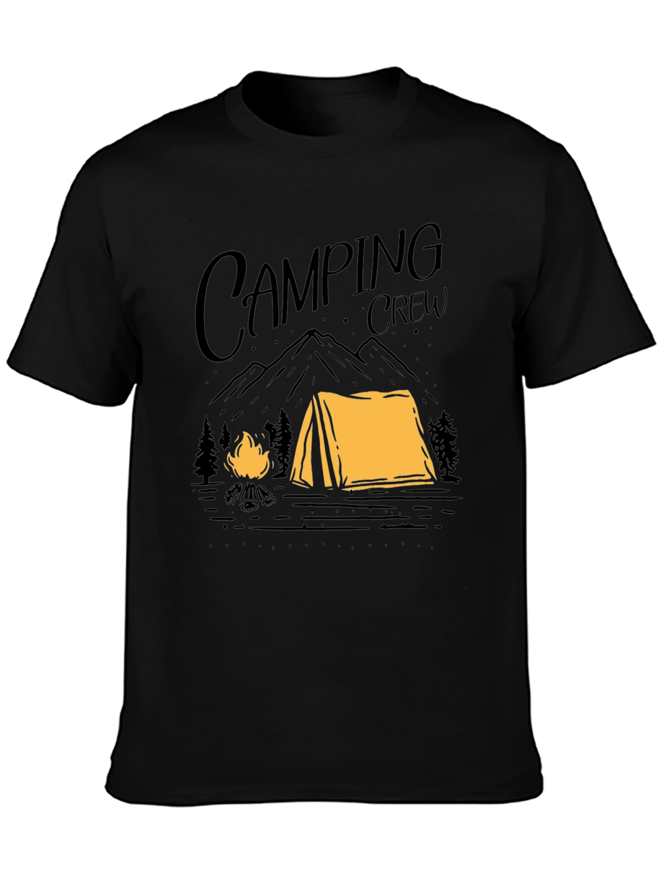 Camping Crew Graphic Tee - Outdoor Adventure Shirt