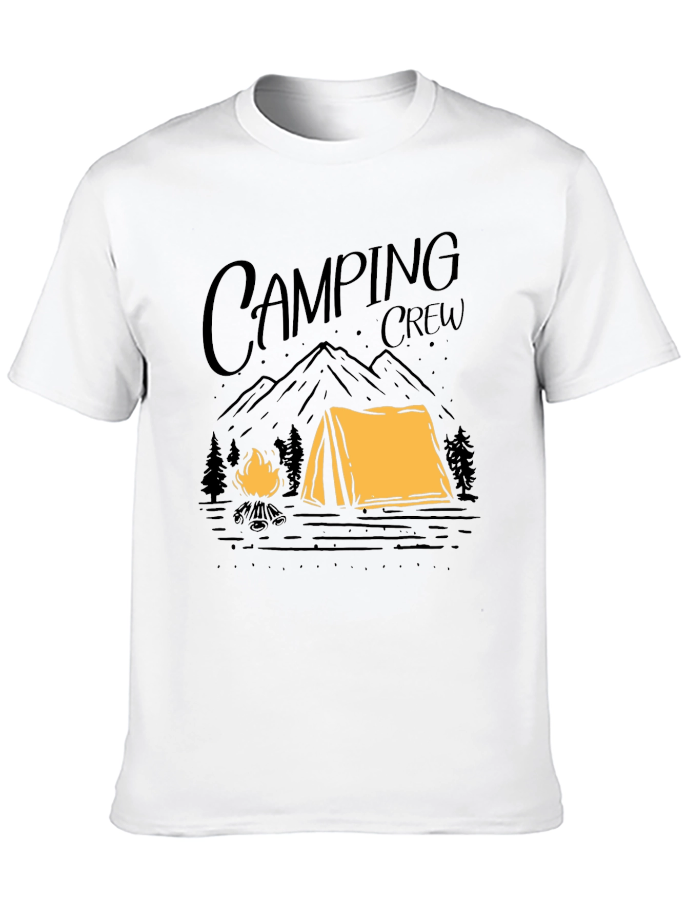 Camping Crew Graphic Tee - Outdoor Adventure Shirt