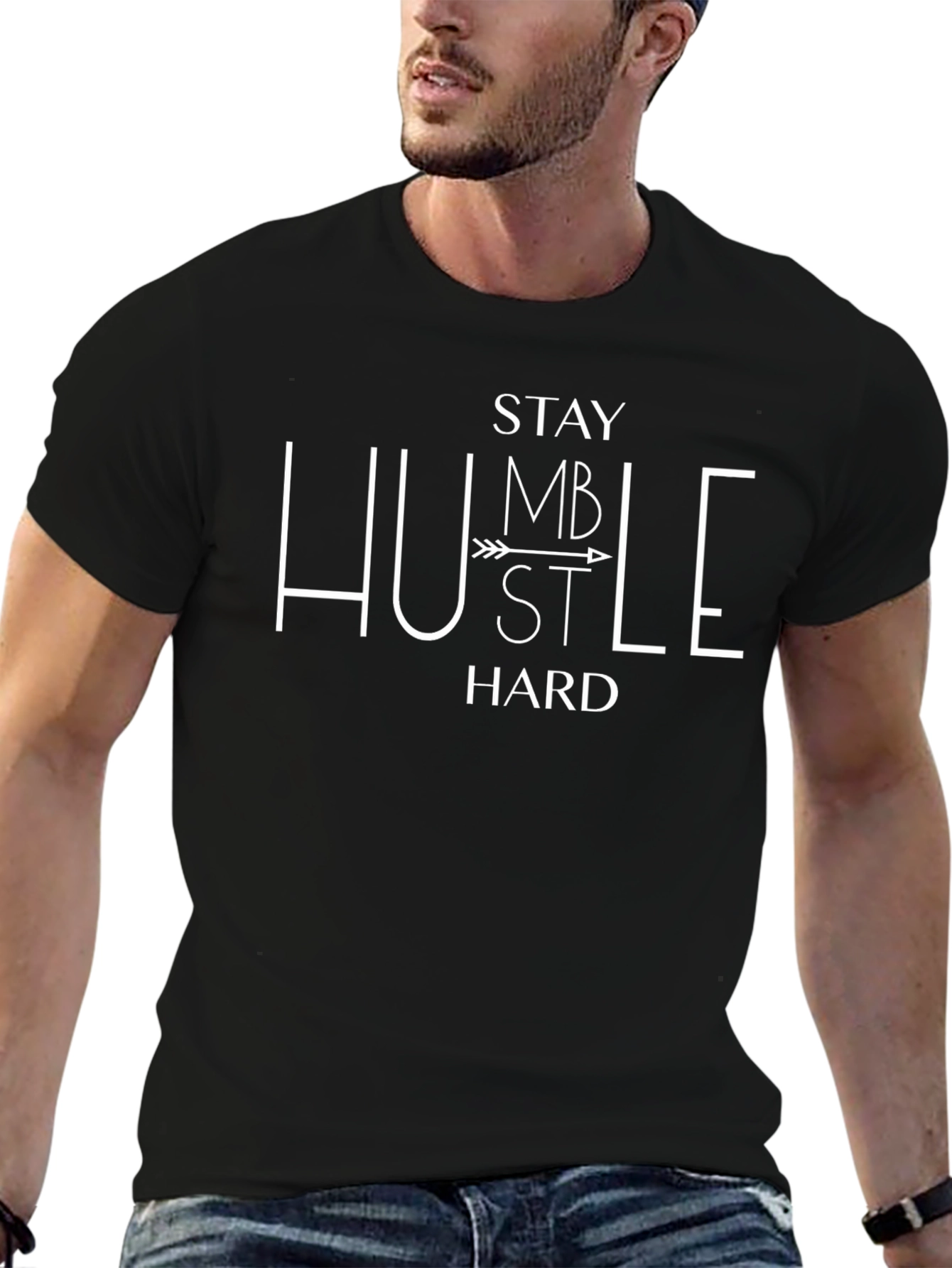 Stay Humble Hustle Hard Graphic T-Shirt