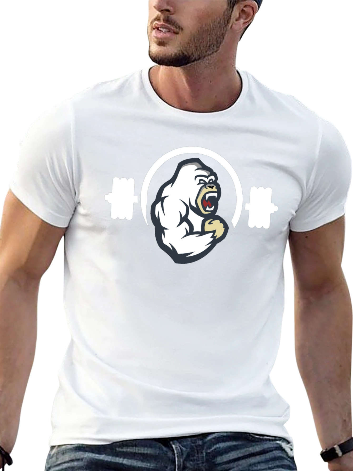 Gorilla Gym T-Shirt - Black Fitness Tee