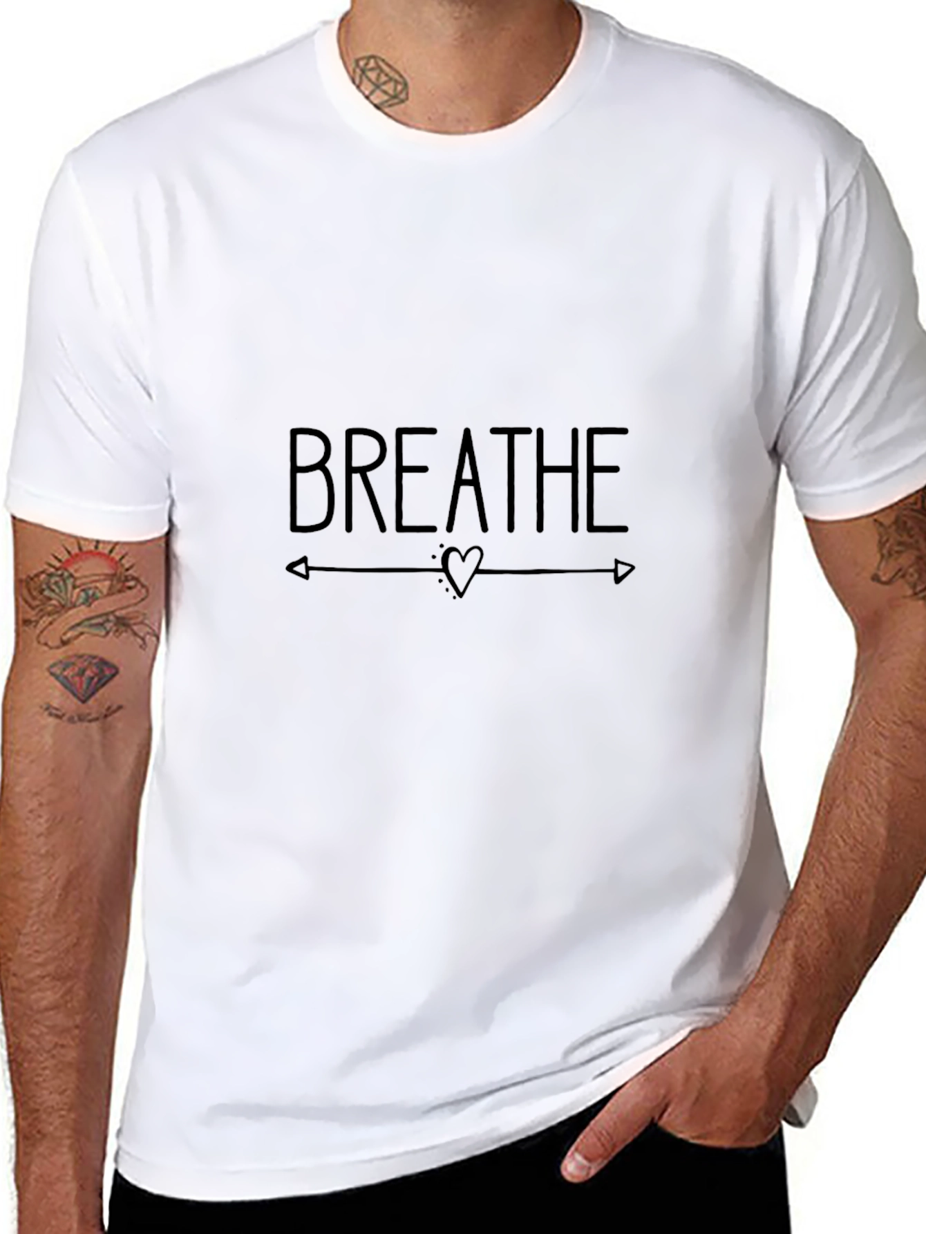 Breathe Heart Graphic T-Shirt