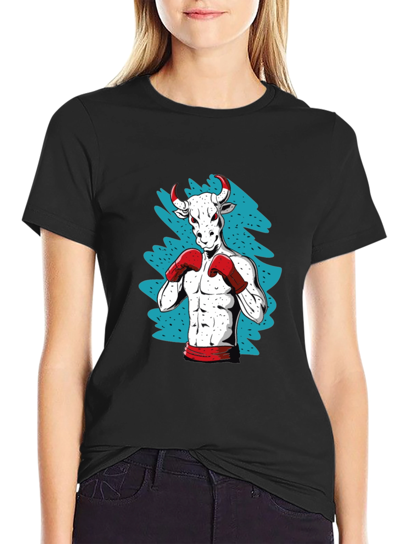 Bull Boxer Graphic Tee - Black