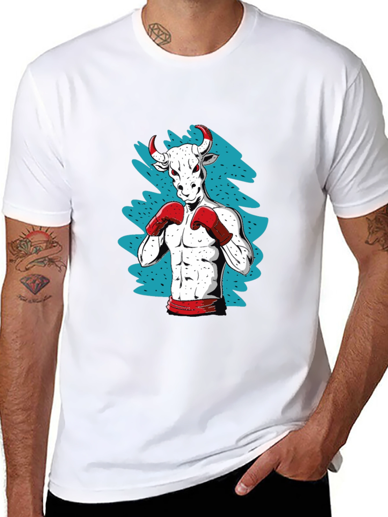 Bull Boxer Graphic Tee - Black