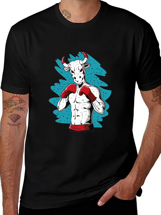 Bull Boxer Graphic Tee - Black