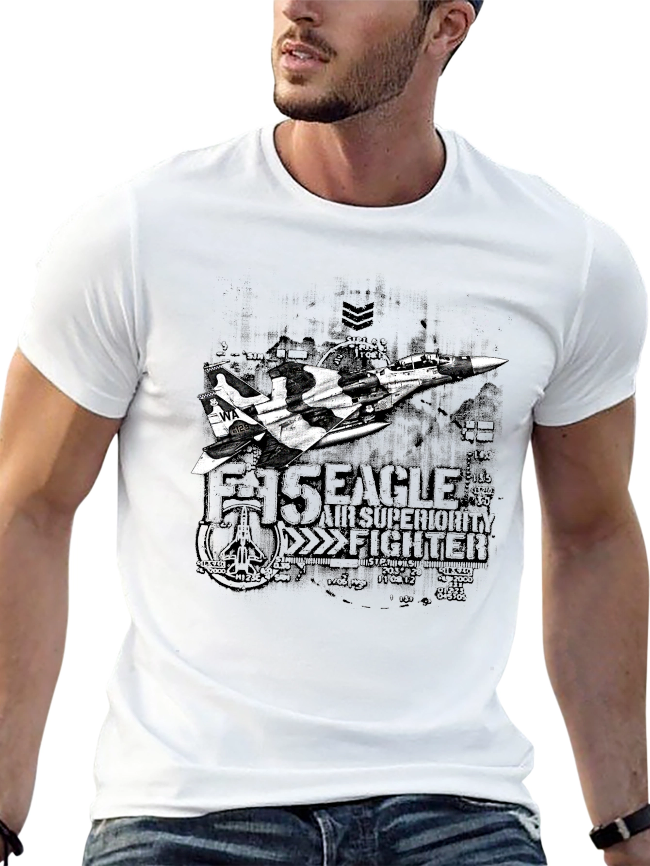 F-15 Eagle Fighter Jet Graphic T-Shirt