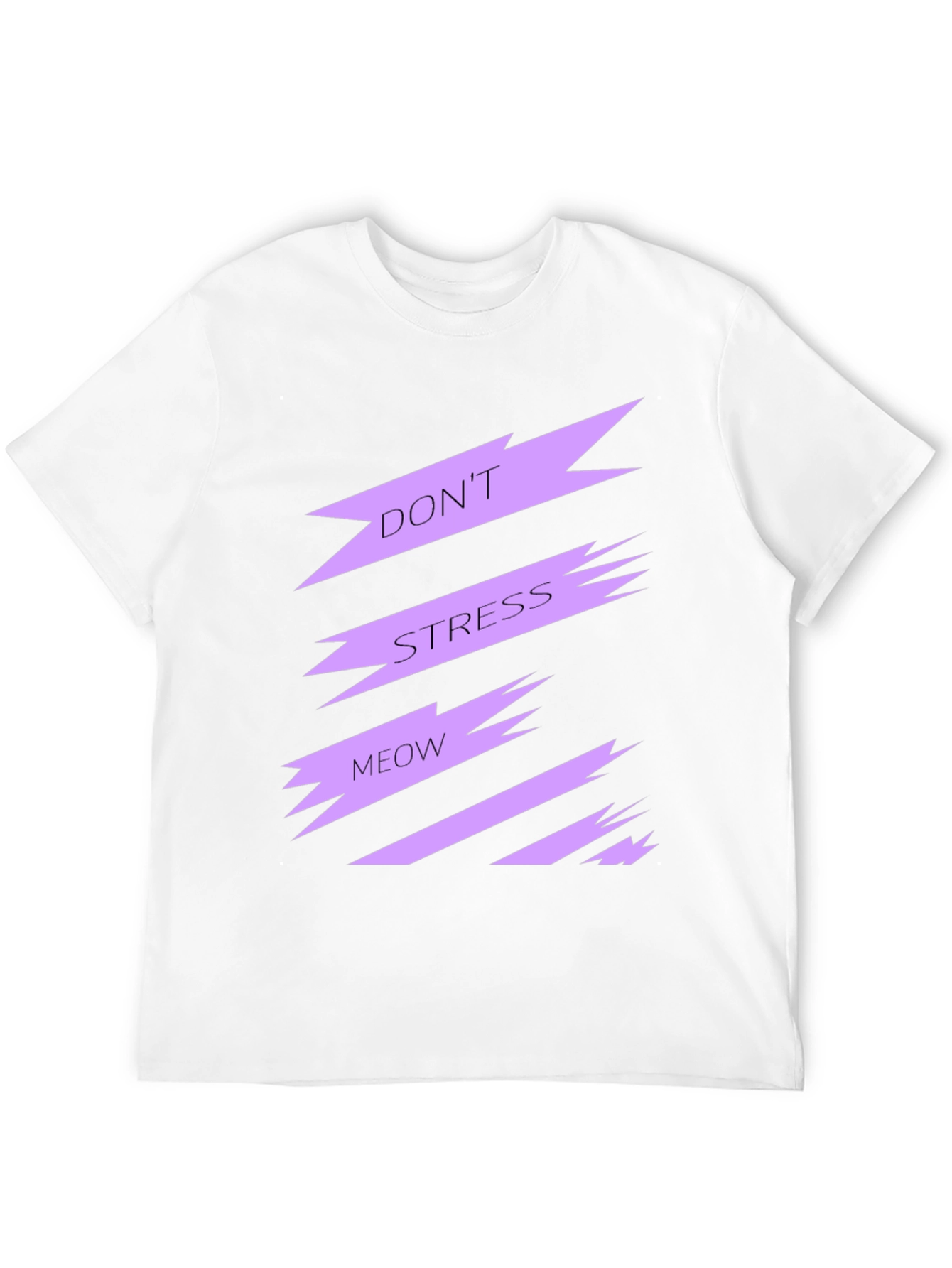 Dont Stress Meow Black Graphic Tee
