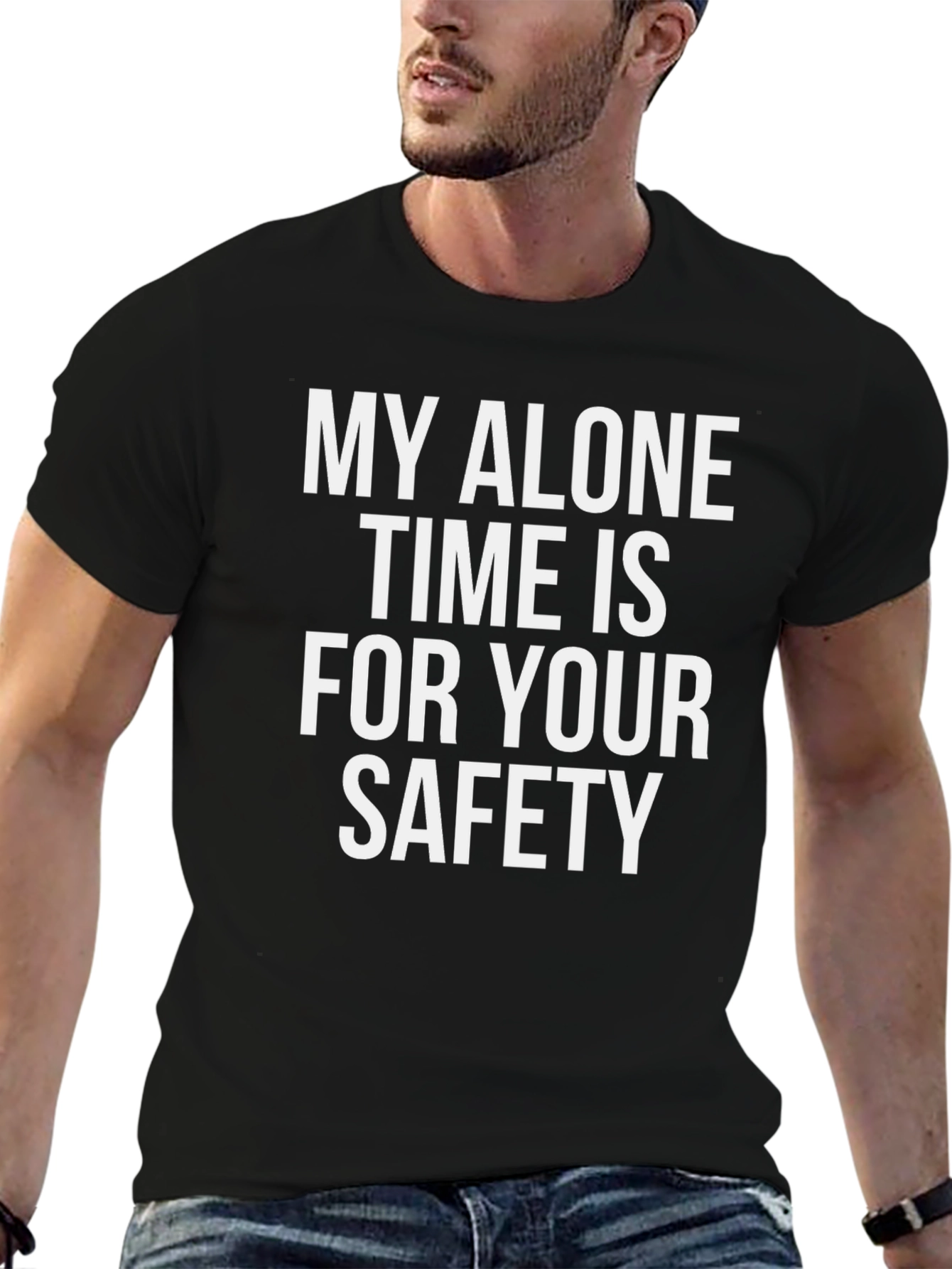 Alone Time Safety Tee - Funny Slogan T-Shirt
