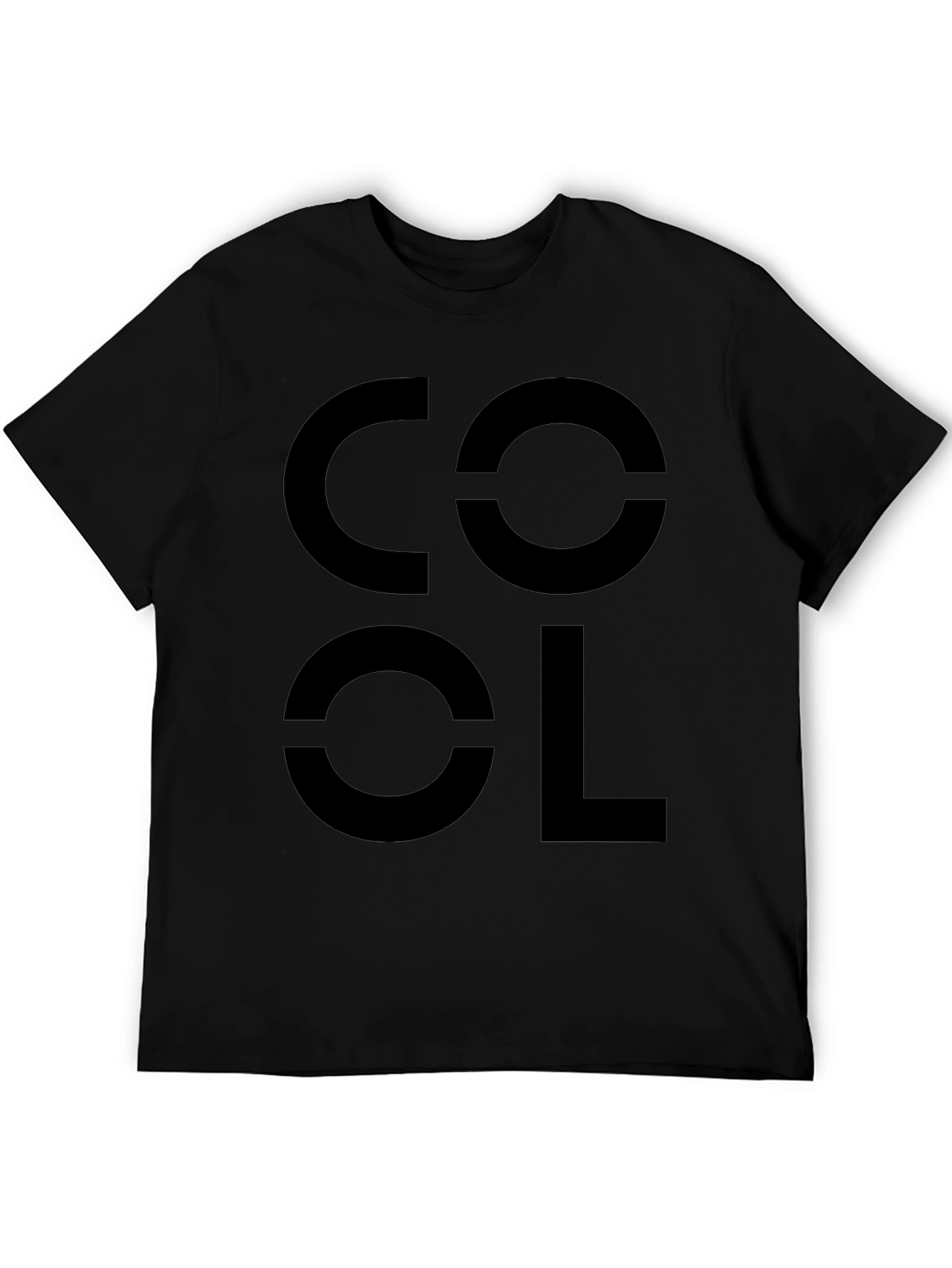 Cool Graphic Print Black T-Shirt
