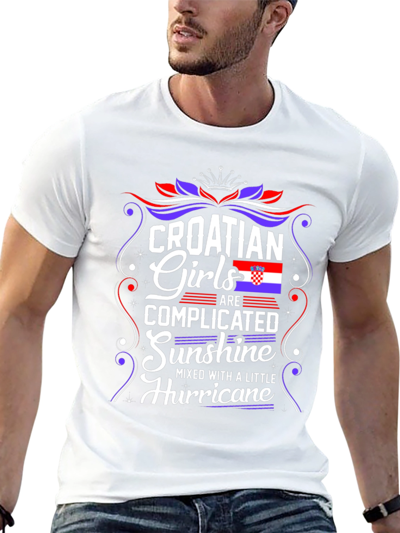 Croatian Girls T-Shirt - Complicated Sunshine Hurricane