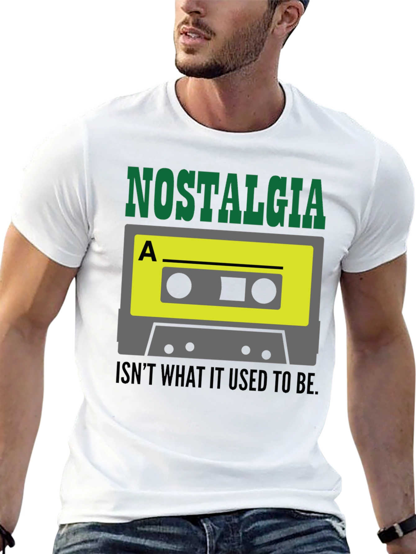 Nostalgia Funny Cassette Tape Graphic T-Shirt