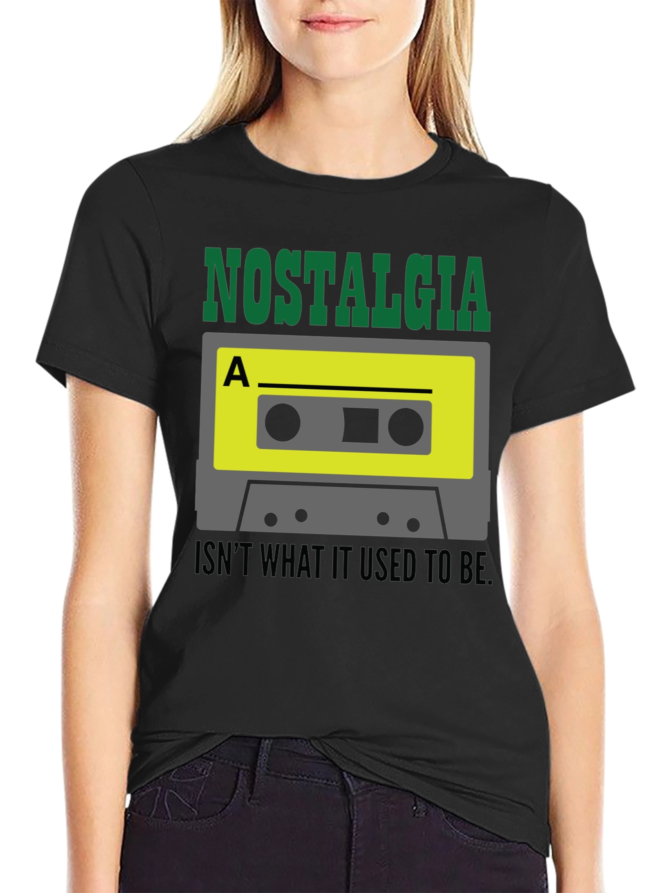 Nostalgia Funny Cassette Tape Graphic T-Shirt