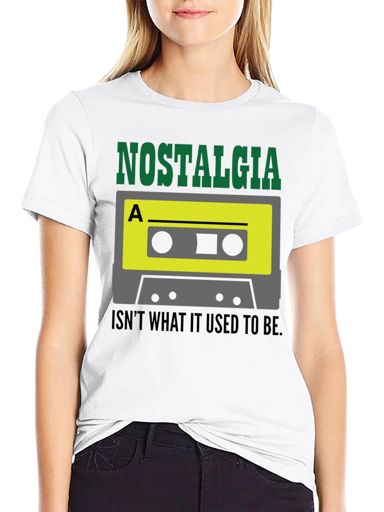 Nostalgia Funny Cassette Tape Graphic T-Shirt