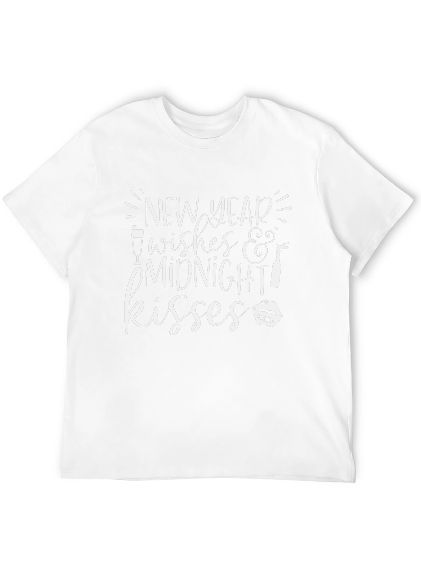 New Year Midnight Kisses Graphic T-Shirt