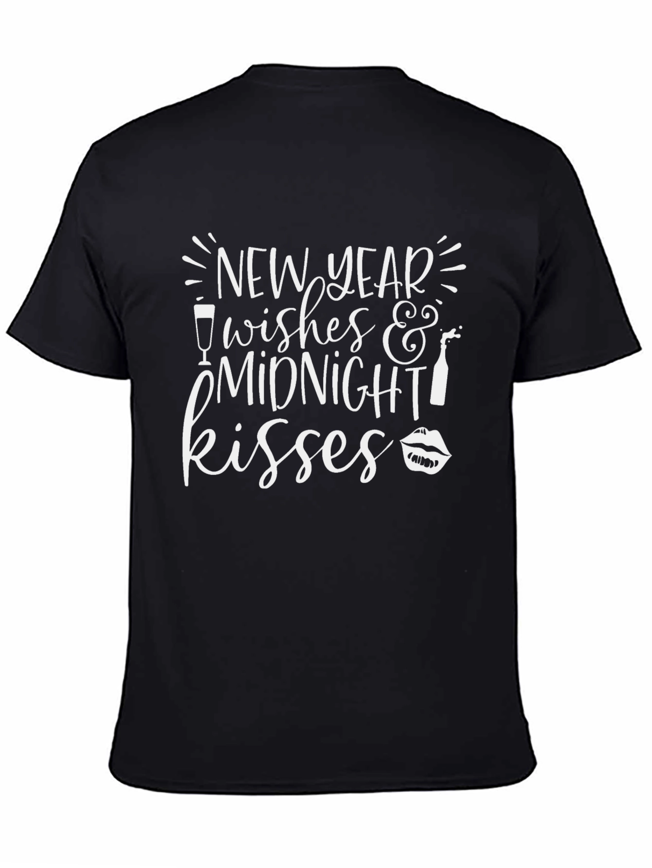 New Year Midnight Kisses Graphic T-Shirt
