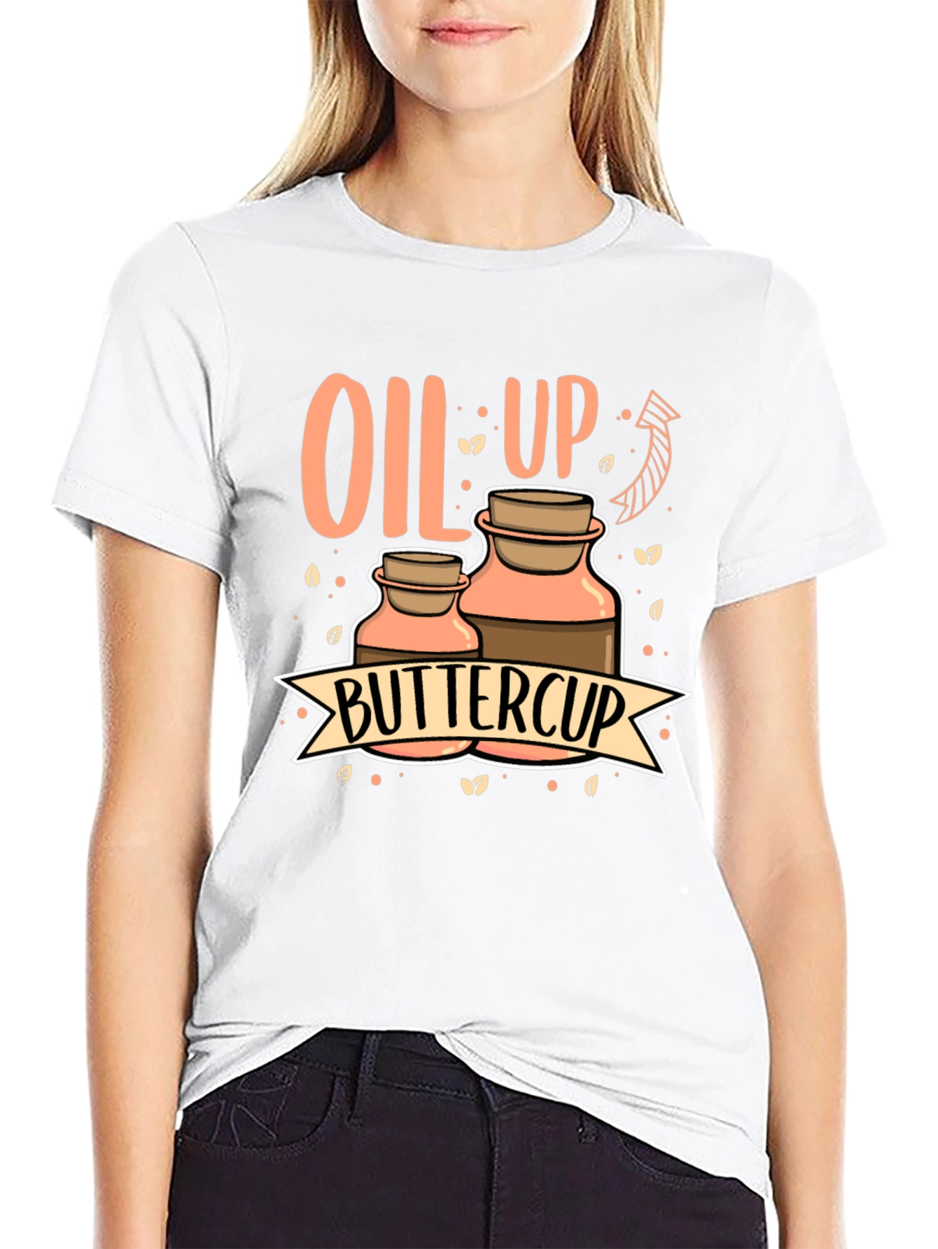Oil Up Buttercup Graphic Tee - Aromatherapy Shirt