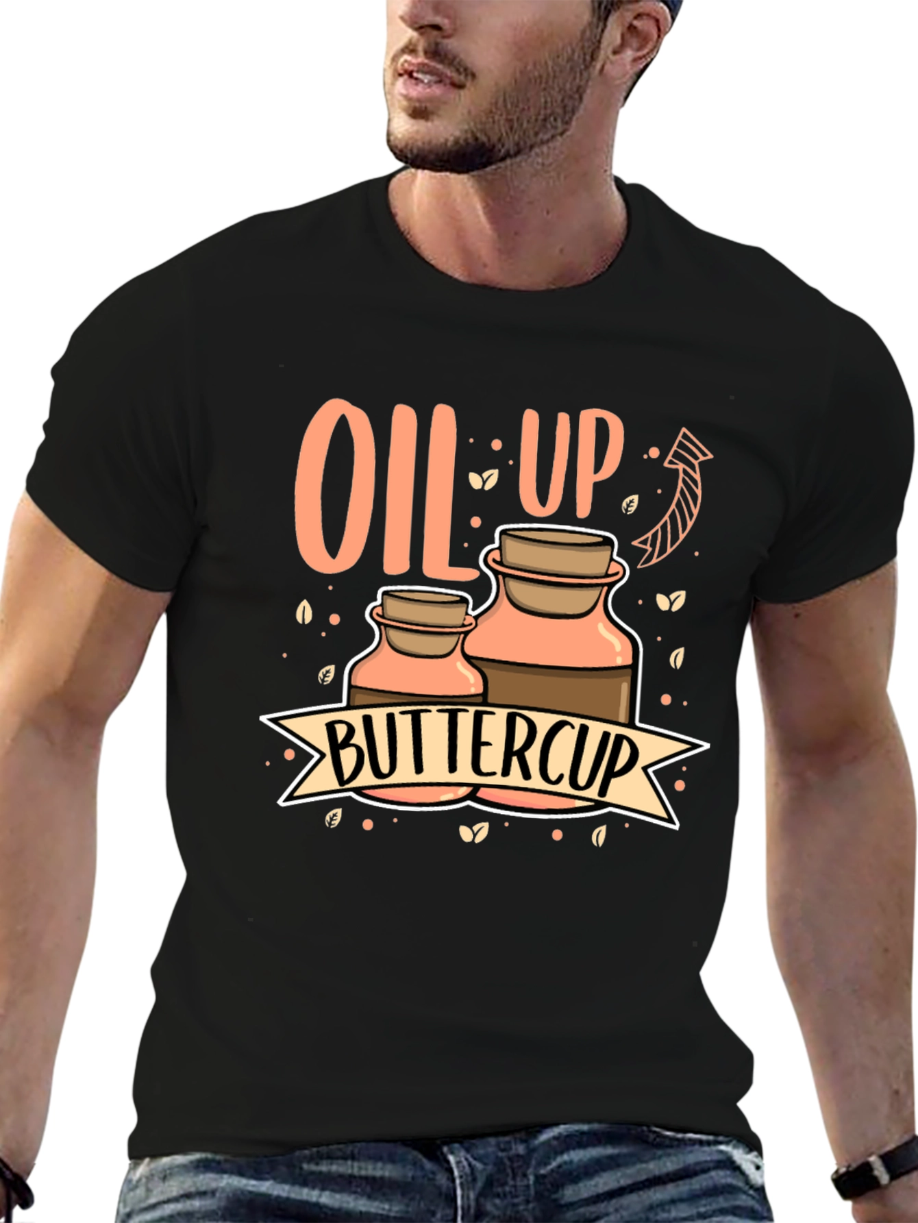 Oil Up Buttercup Graphic Tee - Aromatherapy Shirt
