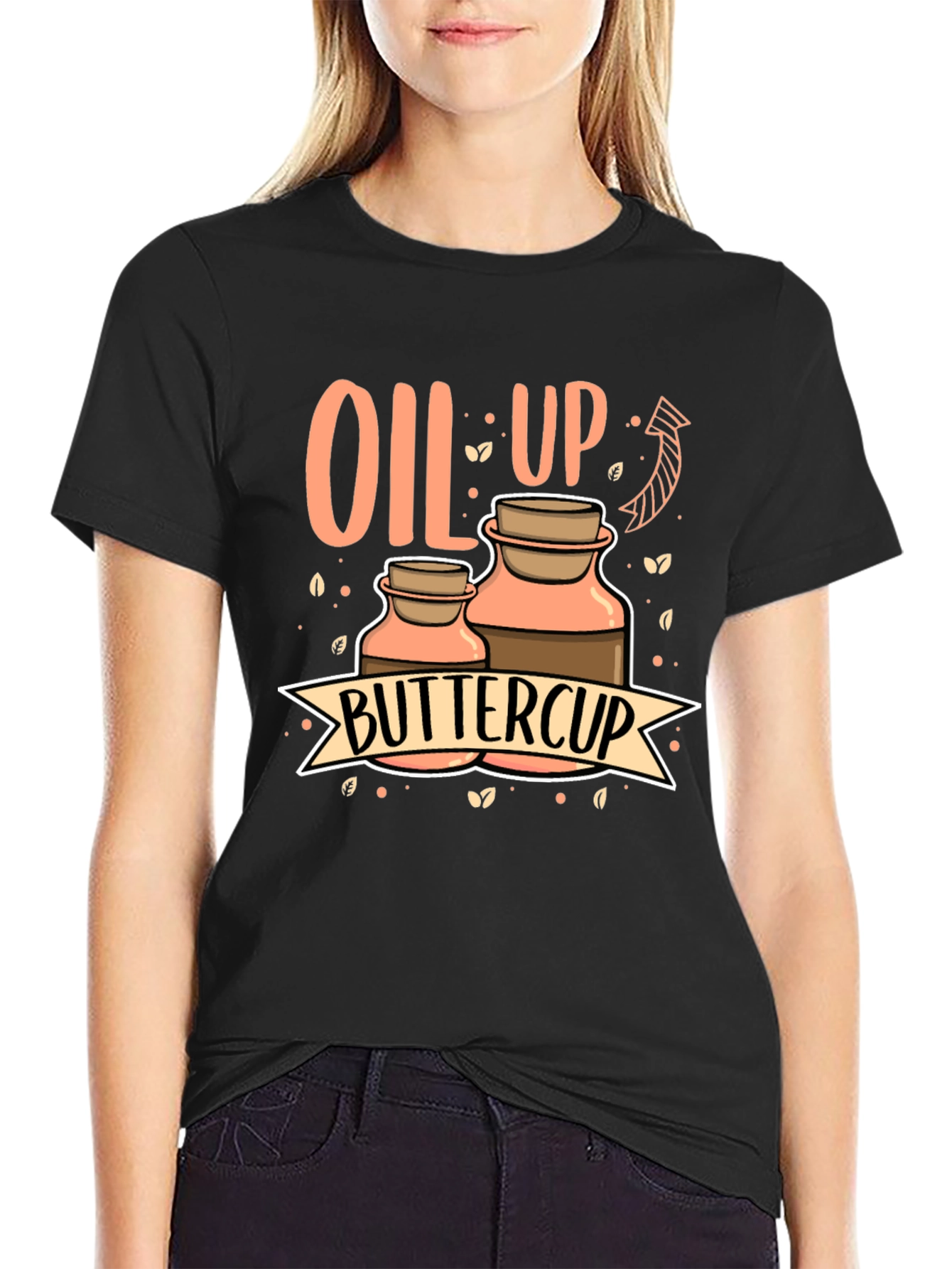 Oil Up Buttercup Graphic Tee - Aromatherapy Shirt