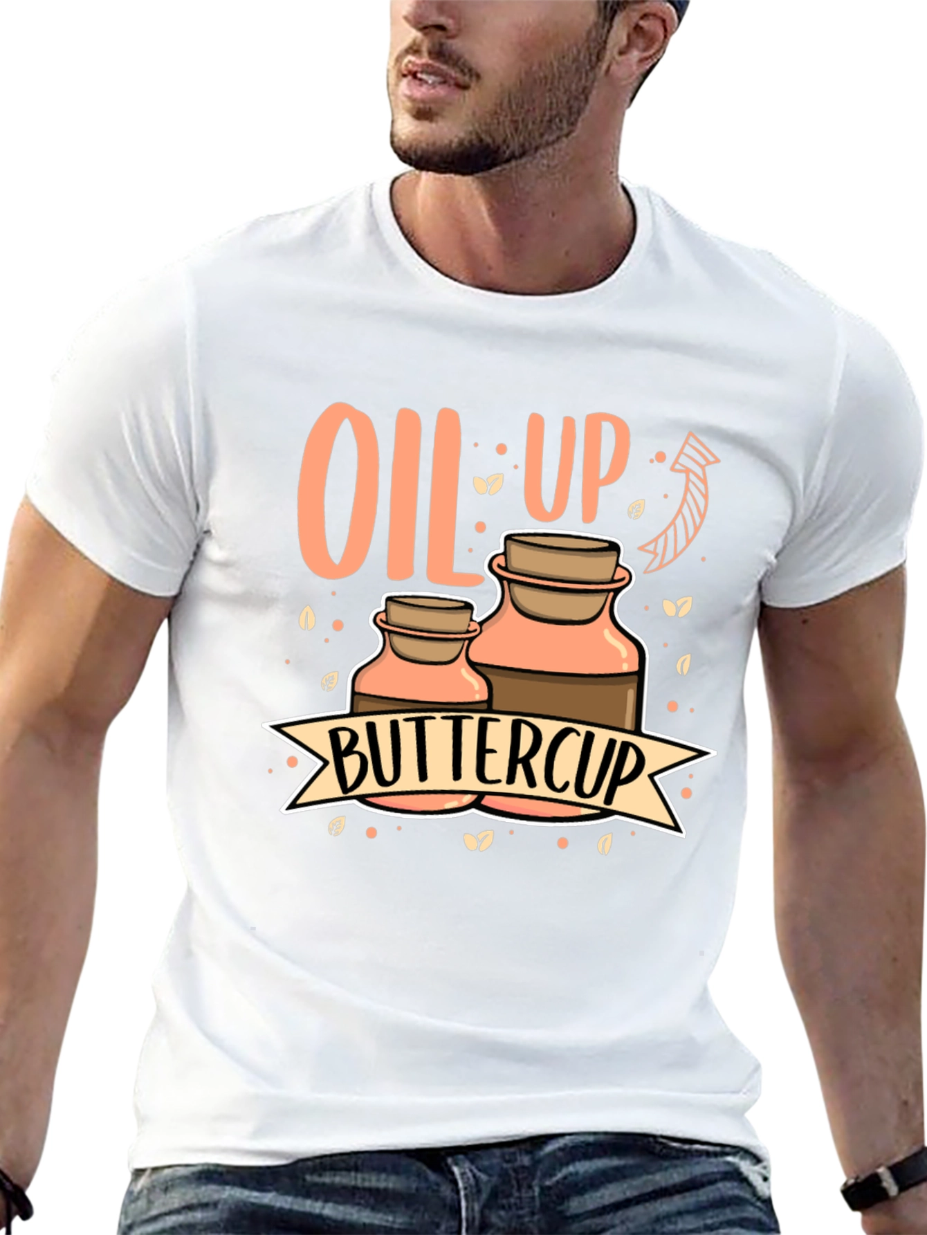 Oil Up Buttercup Graphic Tee - Aromatherapy Shirt