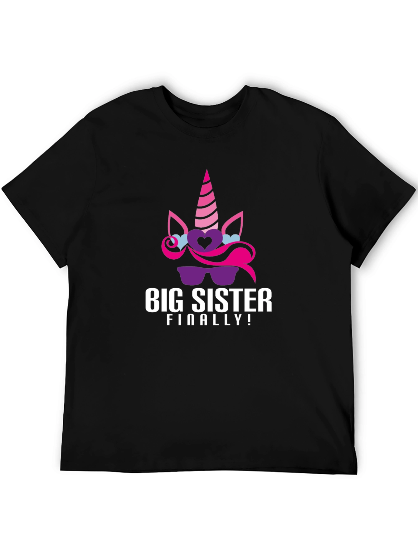 Big Sister Finally! Unicorn Graphic Tee