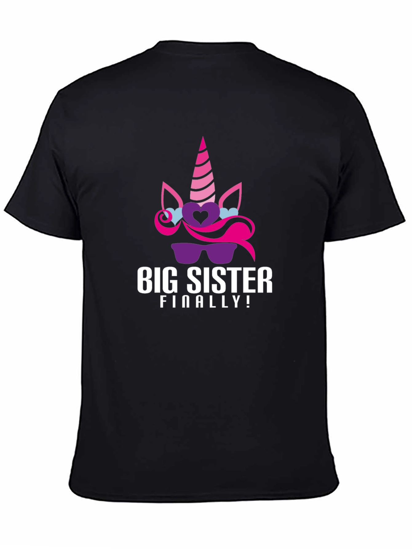 Big Sister Finally! Unicorn Graphic Tee