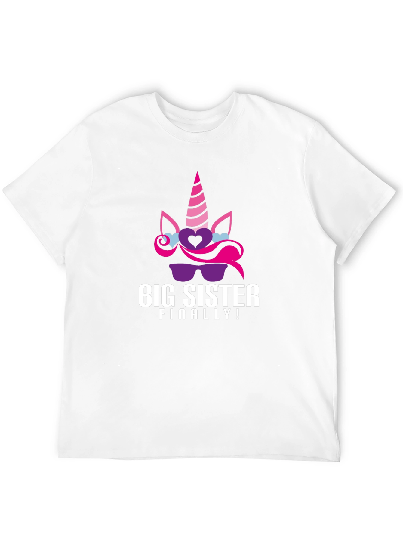 Big Sister Finally! Unicorn Graphic Tee